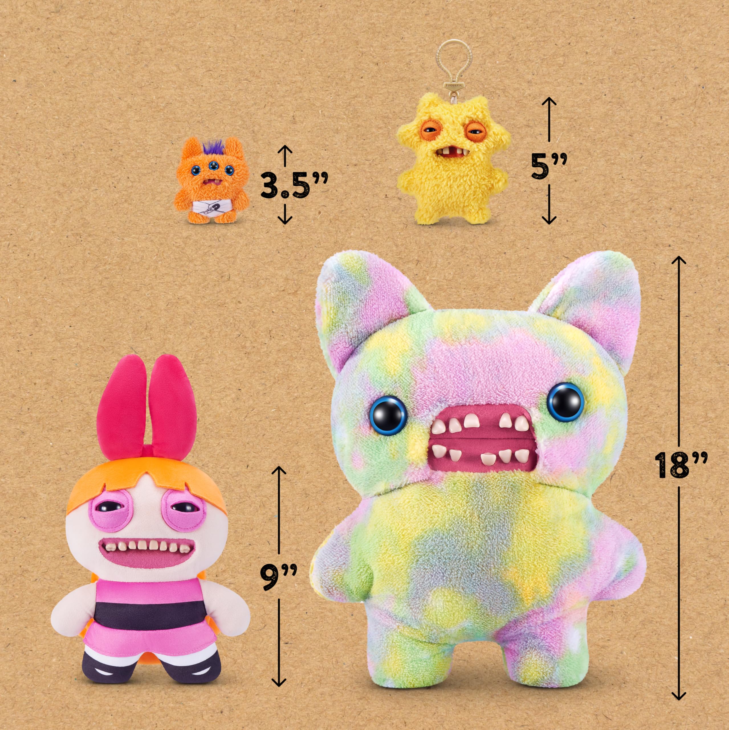 Fuggler Powerpuff Girls Blossom 9-Inch Plush Toy | Polyester | Ages 4+ | ZURU 6