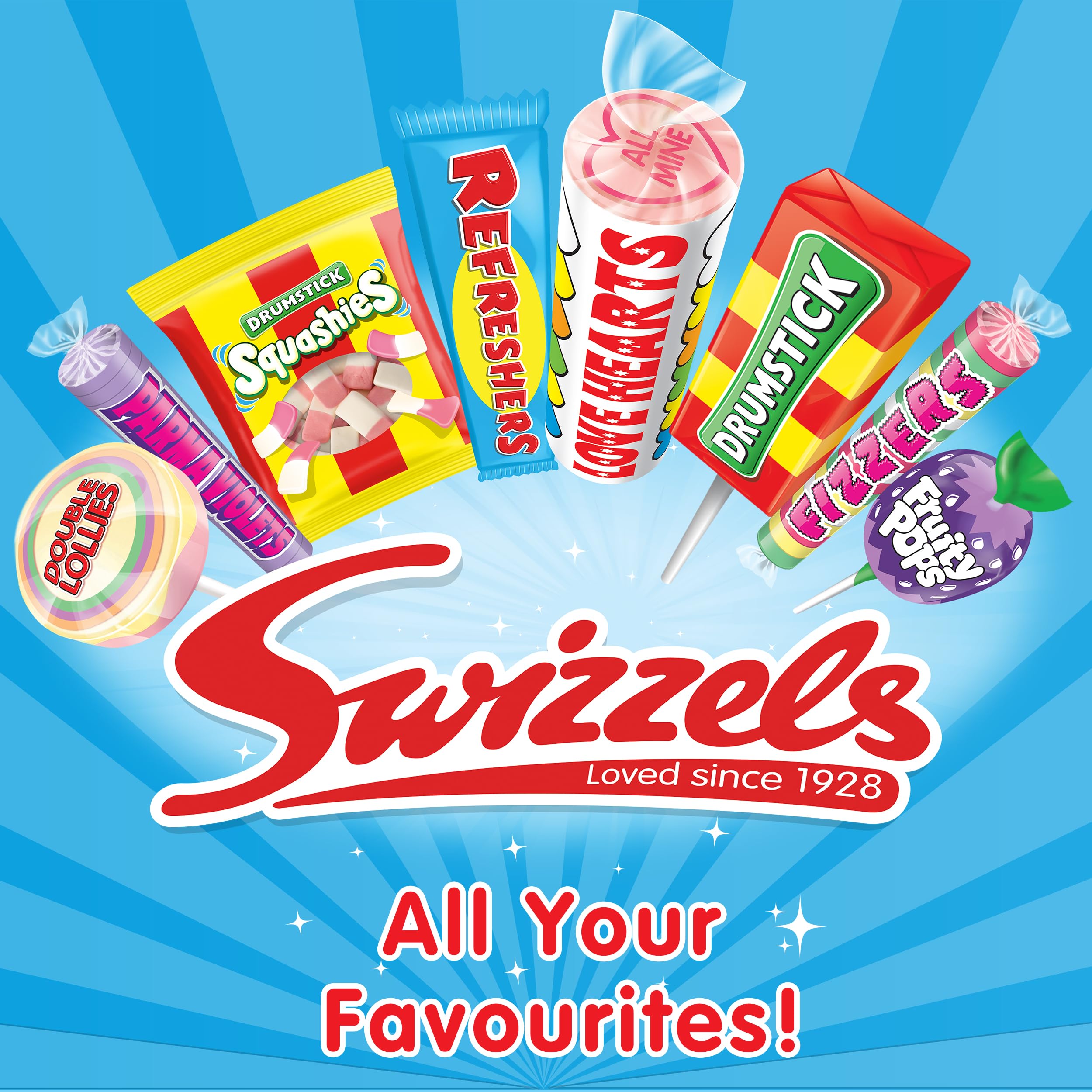 Swizzels Sweet Treats Tub 600g - Assorted Chewy and Fizzy Sweets 8