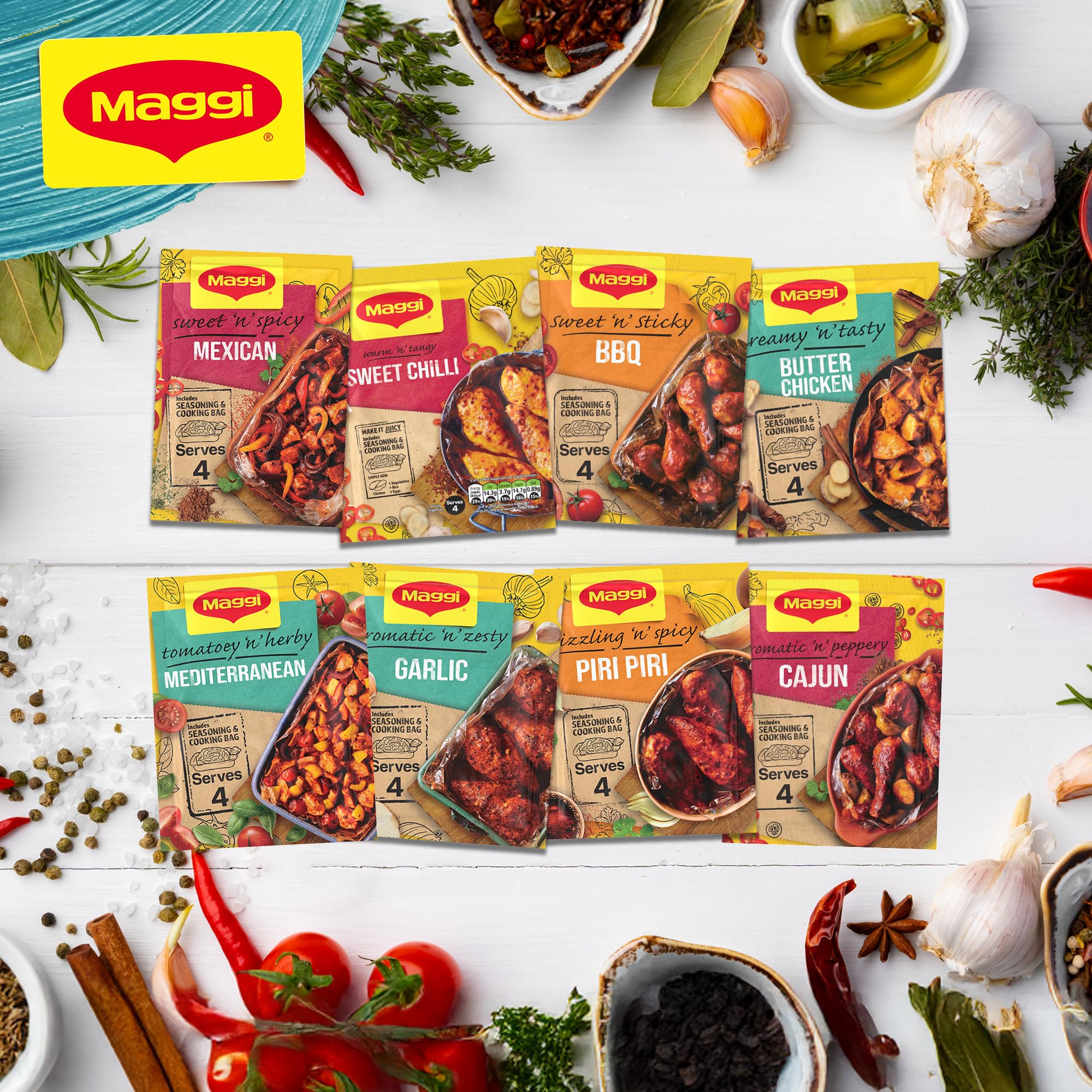 MAGGI BBQ Chicken Recipe Mix - Sweet & Sticky | 41g Sachet | No Artificial Colours 7