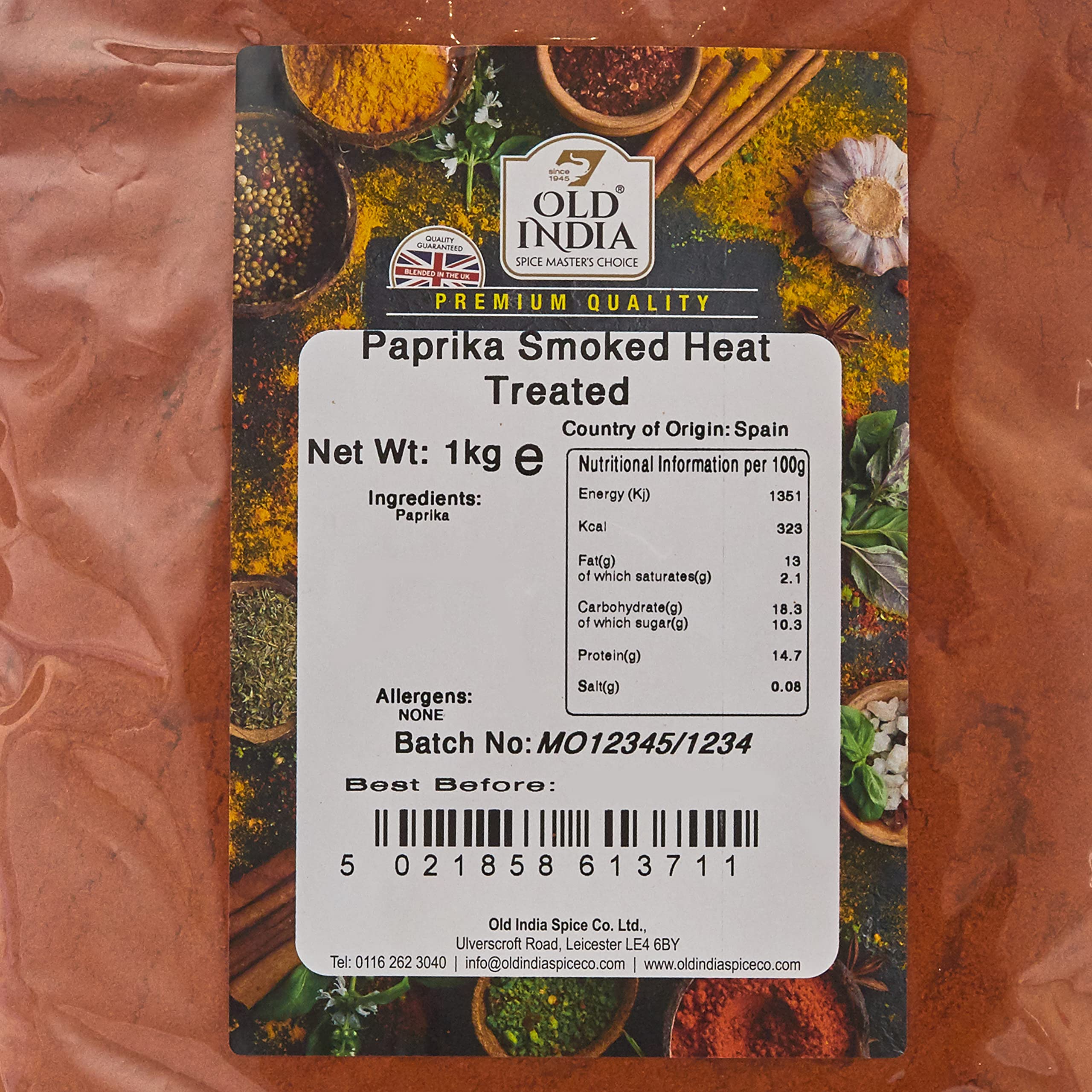 Old India Smoked Heat Treated Paprika Powder | 1kg Natural & Additive Free Seasoning 2