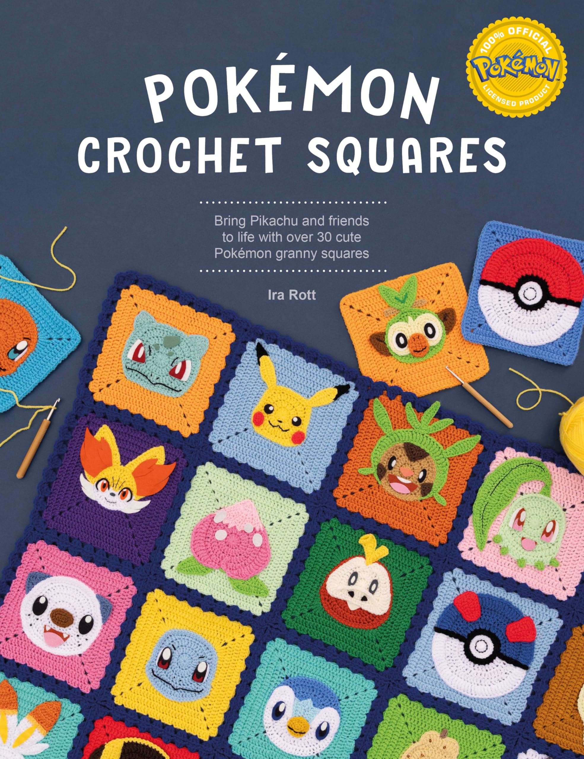 David & Charles Pokémon Crochet Squares: Over 30 Patterns for Textile Arts | Paperback