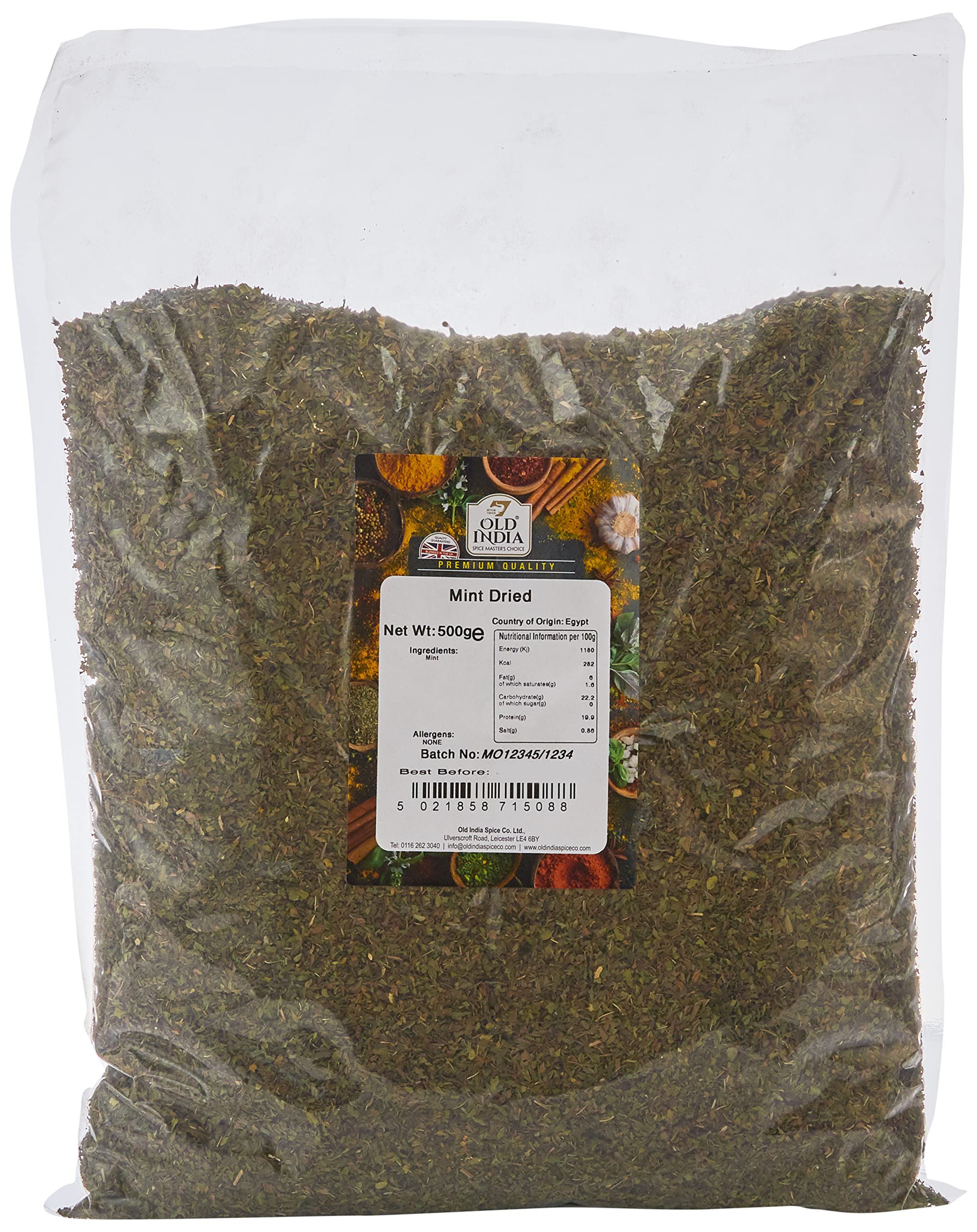 Old India Dried Mint Whole Spice | 500g Natural Additive-Free Herb 1