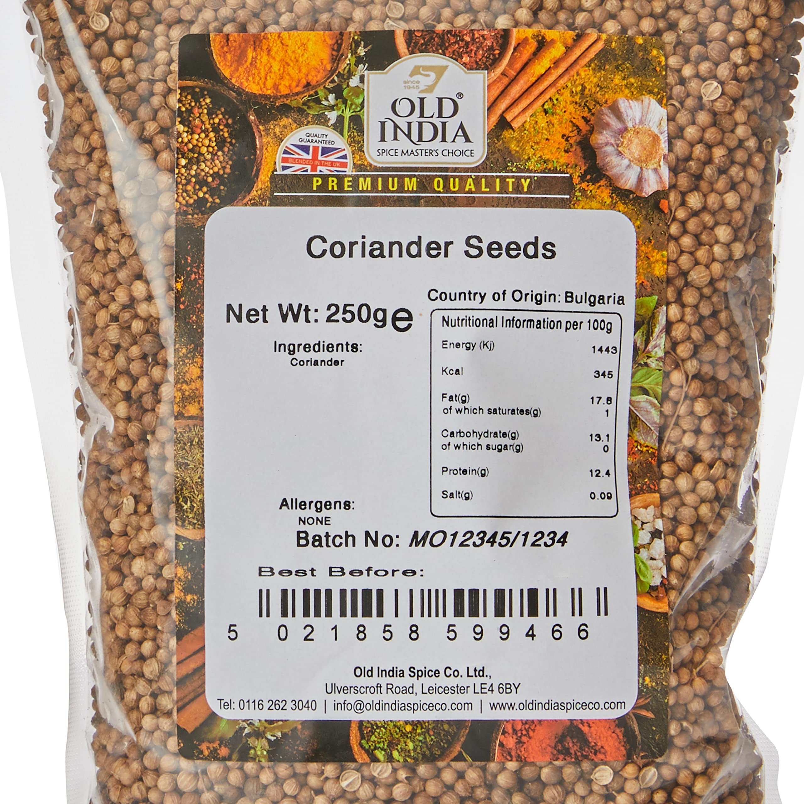 Old India Coriander Seeds - 100% Natural Whole Spice | 250g Pack 2