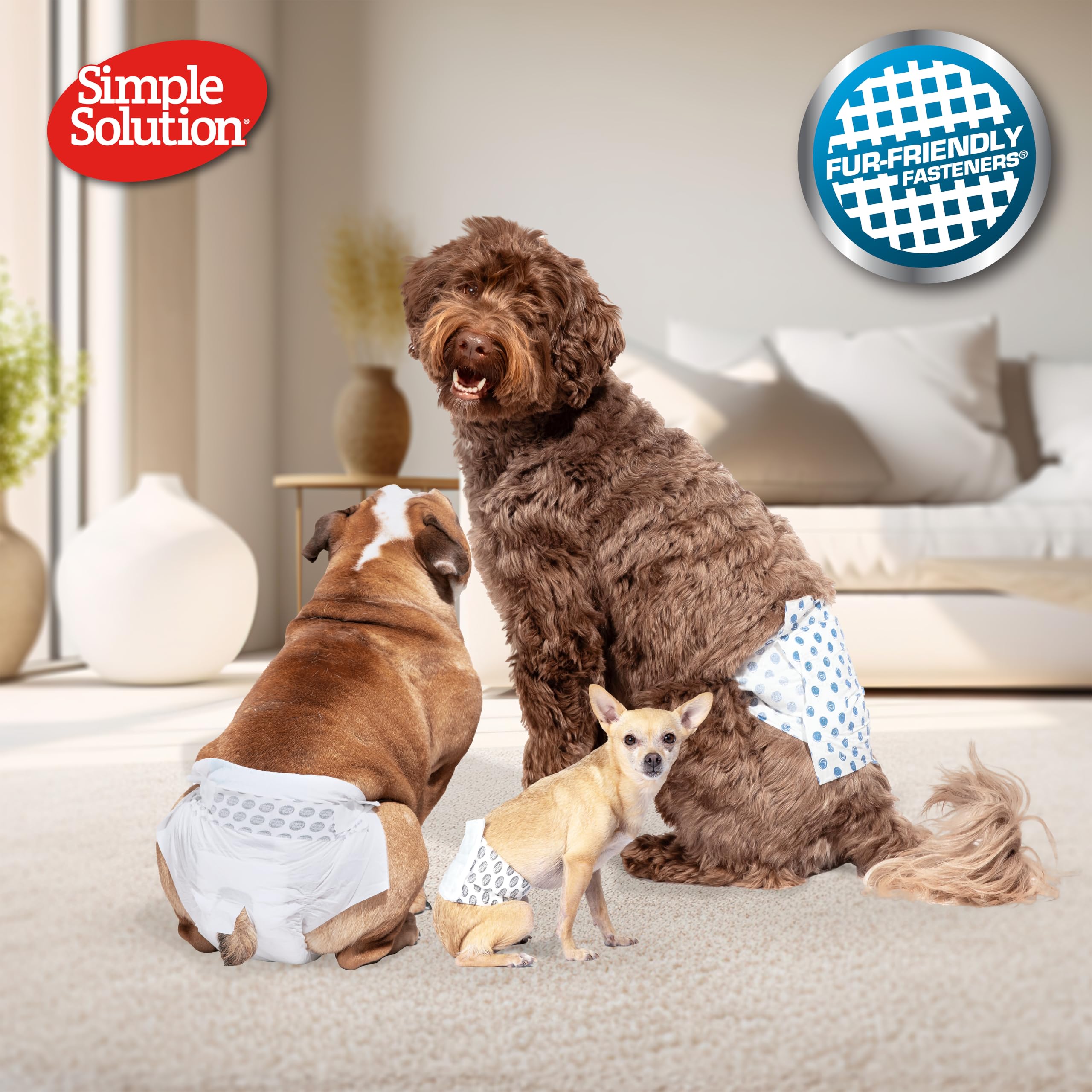 Simple Solution Disposable Dog Diapers for Female Dogs | XS/Toy <5kg | 12 Pack 3