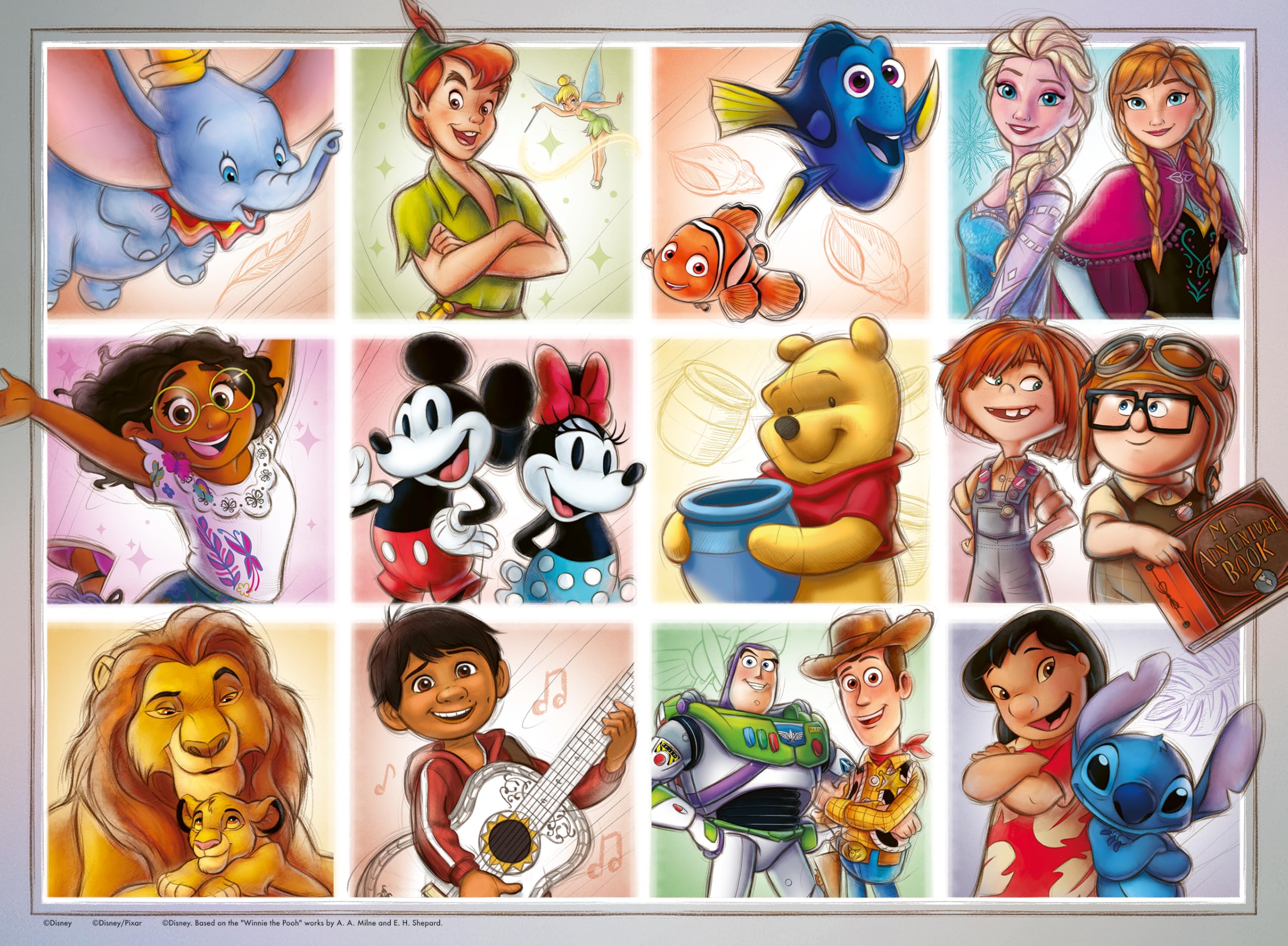 Ravensburger Disney Multicharacter 100 Piece Jigsaw Puzzle for Kids Age 6+ | XXL Pieces | 49 x 36 cm