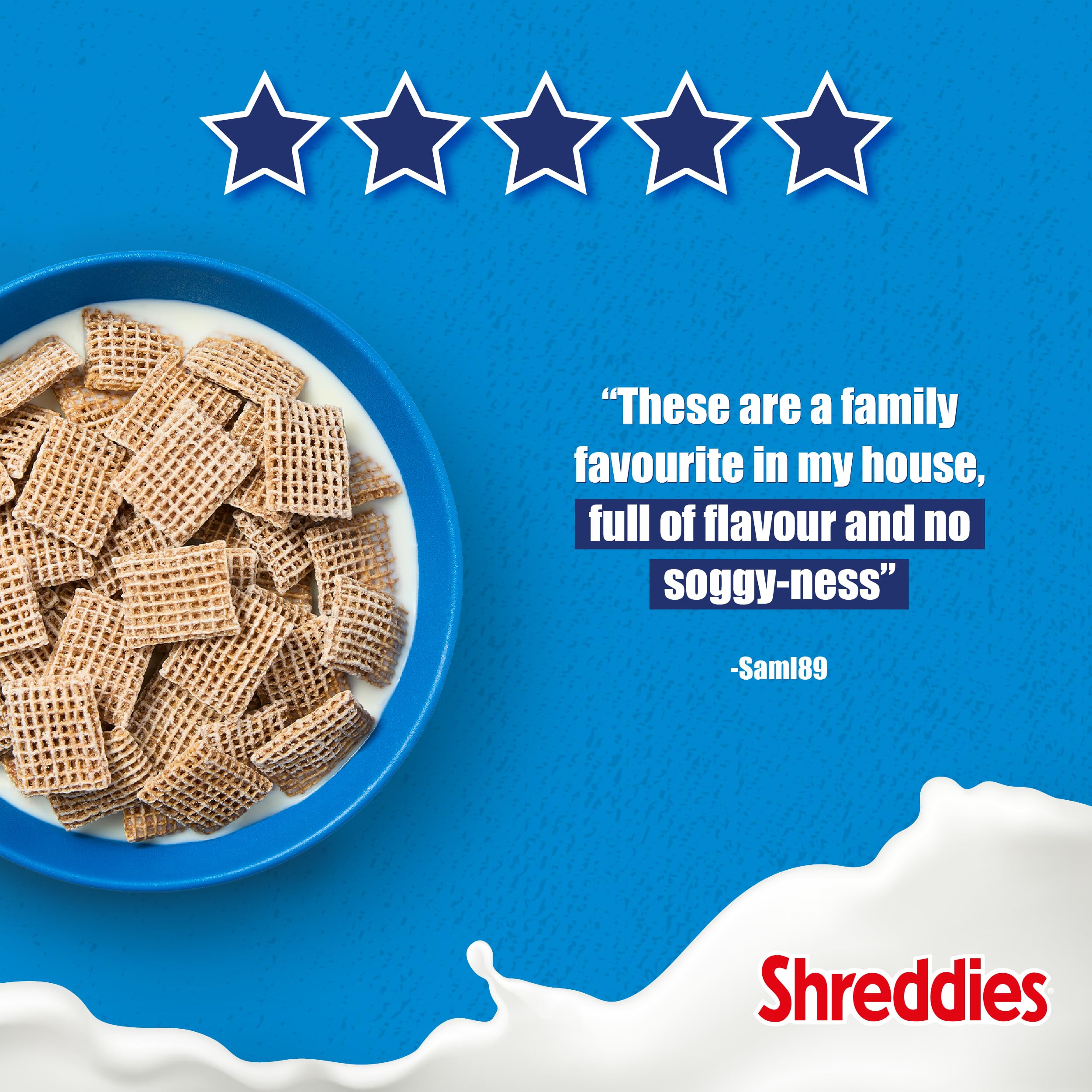 Nestlé Shreddies Original Wholegrain Wheat Bitesize Cereal - 600g | High Fibre | Fortified with Vitamins & Iron 4