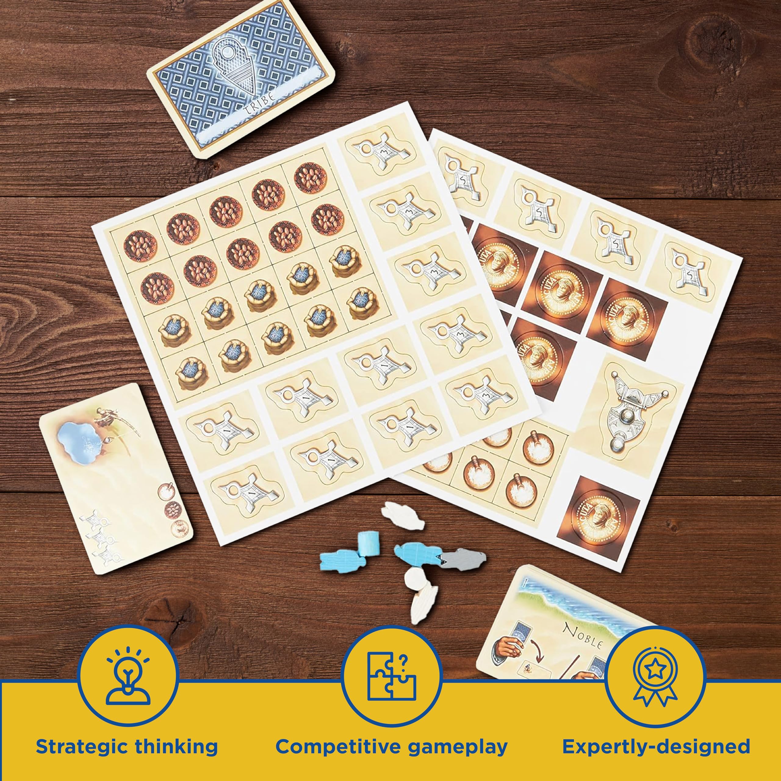 Thames & Kosmos Targi Board Game - Worker Placement for 2 Players | Ages 12+ | Standard Edition 7