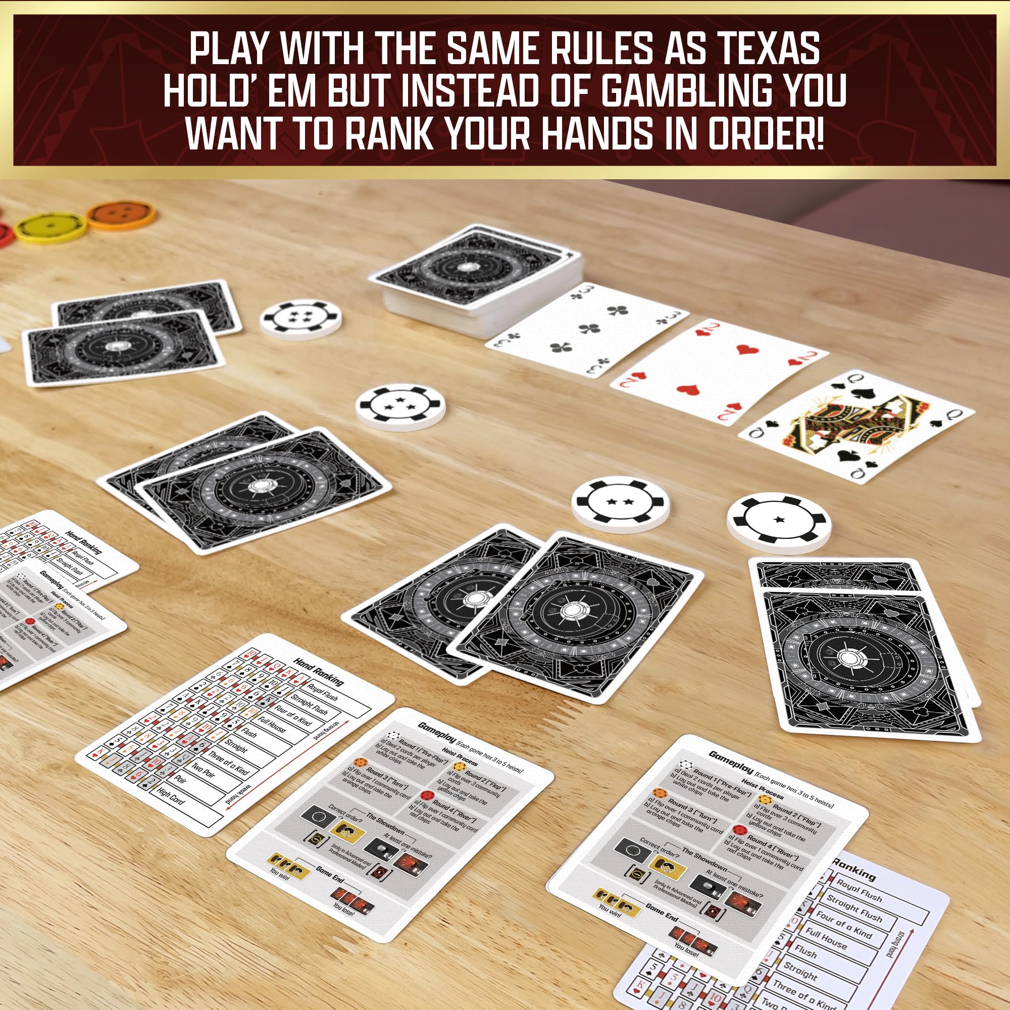 Thames & Kosmos The Gang Cooperative Poker-Inspired Strategy Card Game | Ages 10+ | 3-6 Players 3