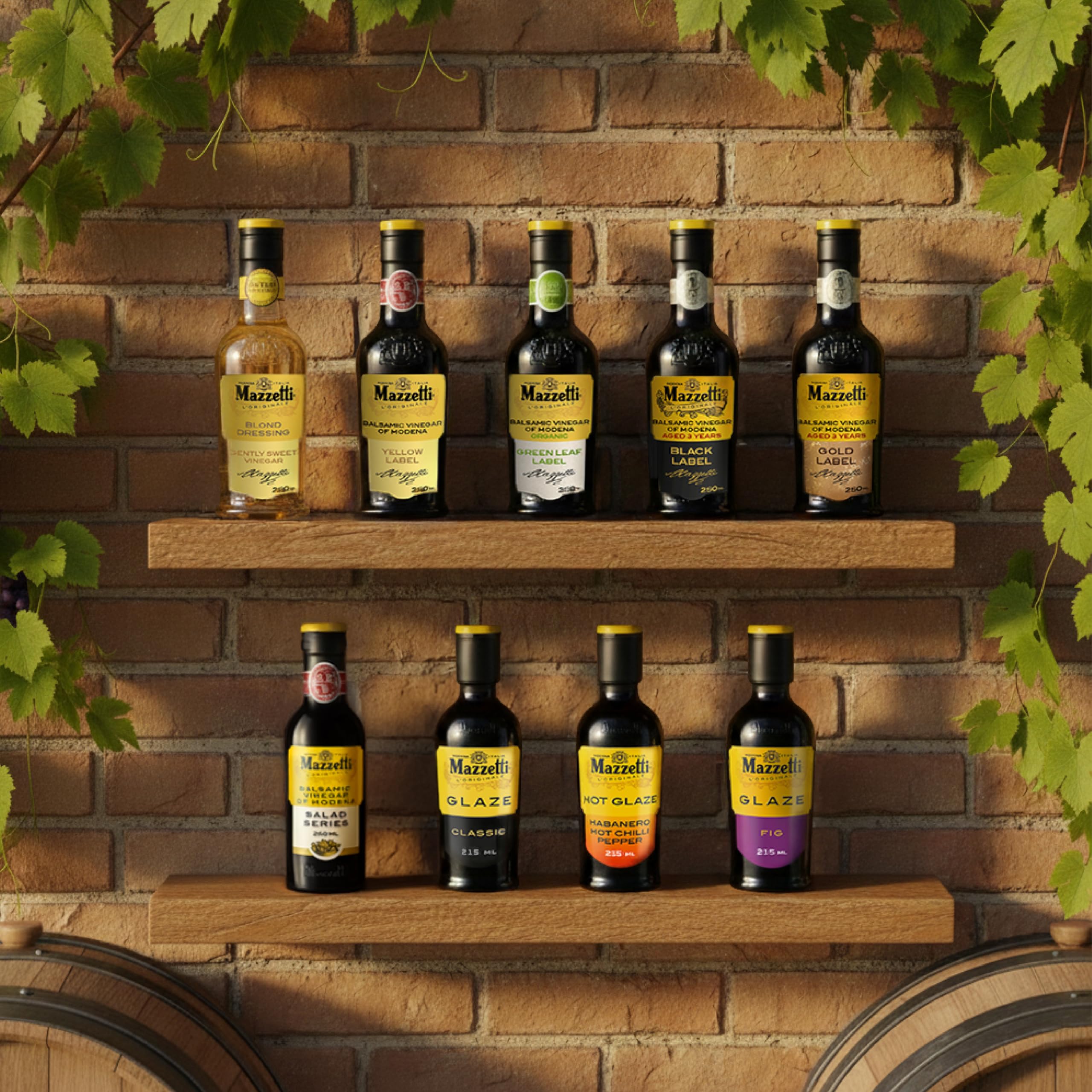 Mazzetti Gold Label Balsamic Vinegar of Modena - Aged 3+ Years | 250ml 5