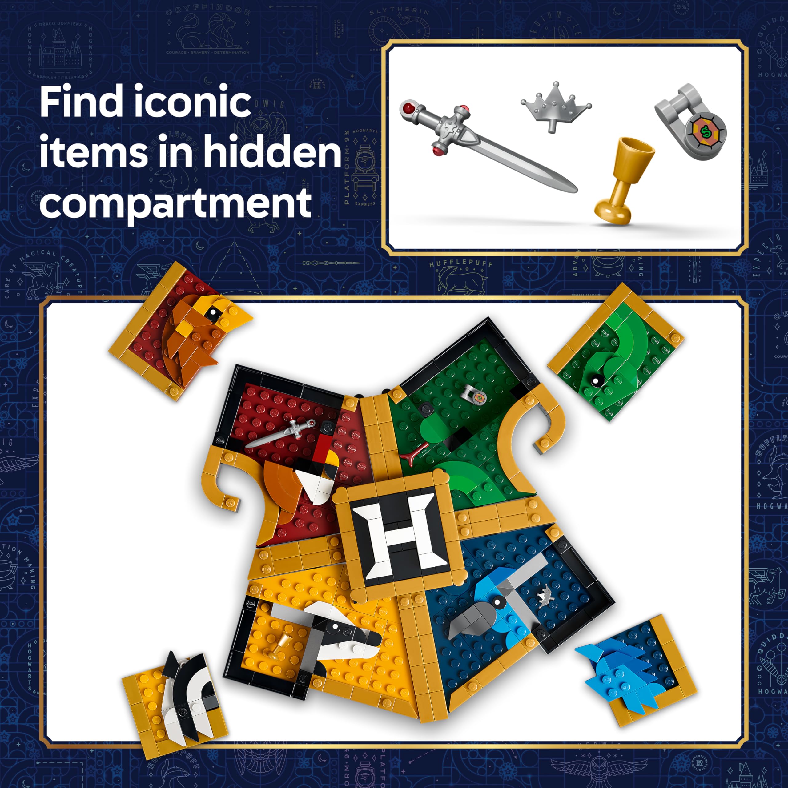 LEGO Harry Potter Hogwarts House Crest Building Set 76462 | Ages 12+ 6