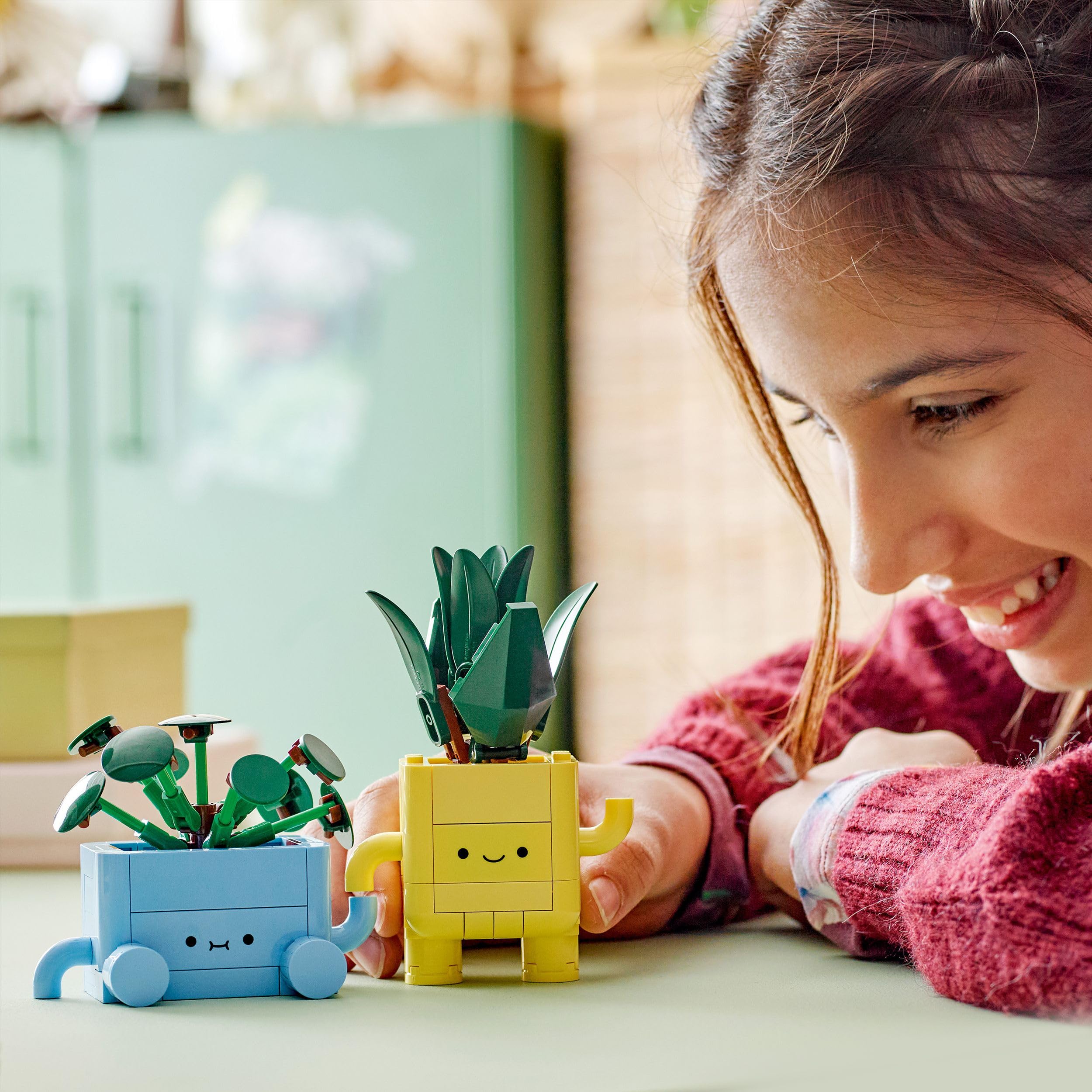 LEGO Botanicals Happy Plants Building Set - 217-Piece Craft Kit for Kids 9+ 14