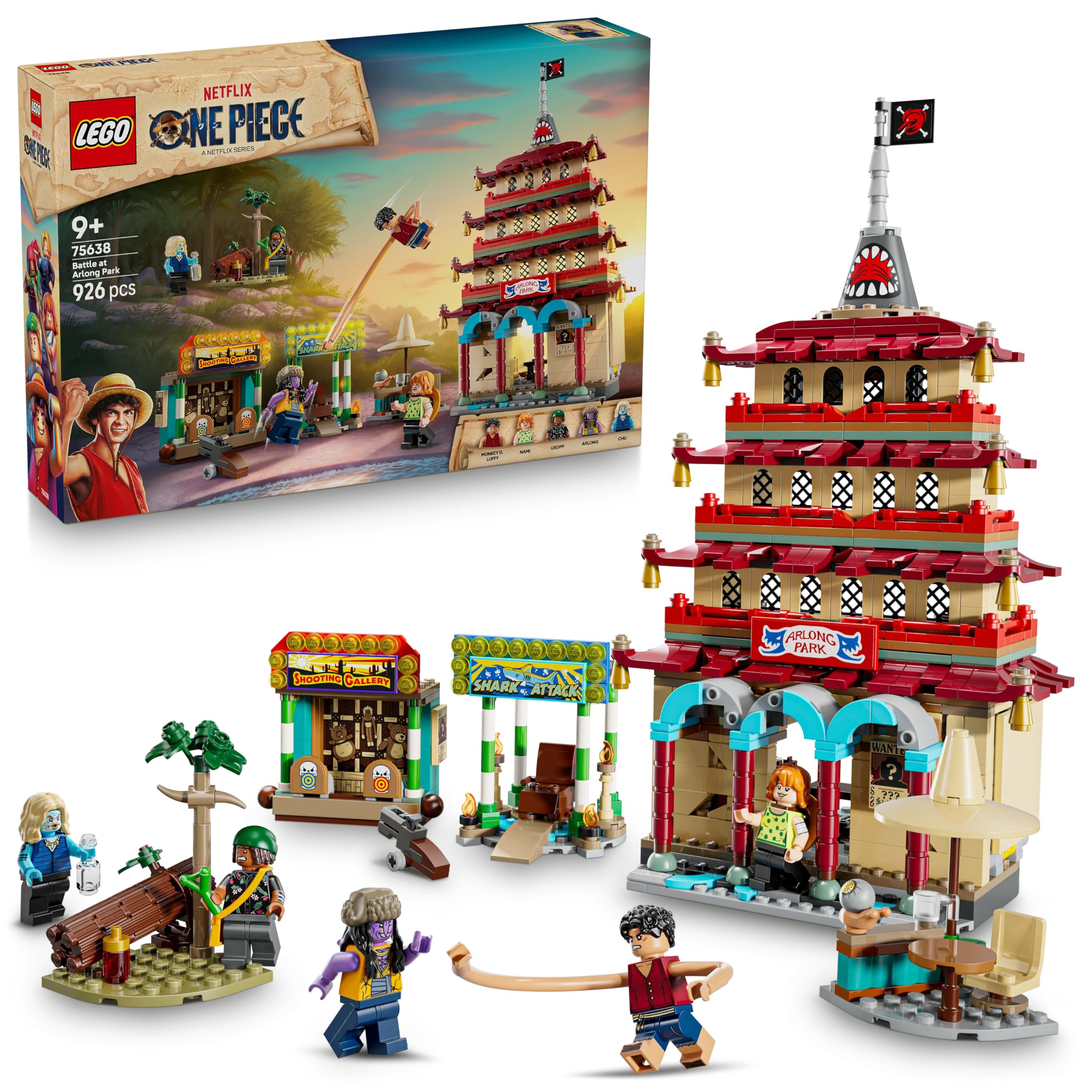 LEGO ONE PIECE Battle at Arlong Park - 926-Piece Building Set with 5 Minifigures for Kids 9+ 1