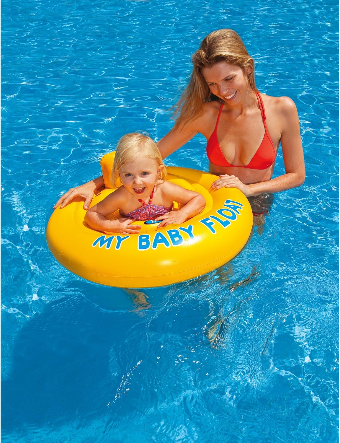 Intex My Baby Float - Inflatable Swim Ring with Back Support for Babies 6