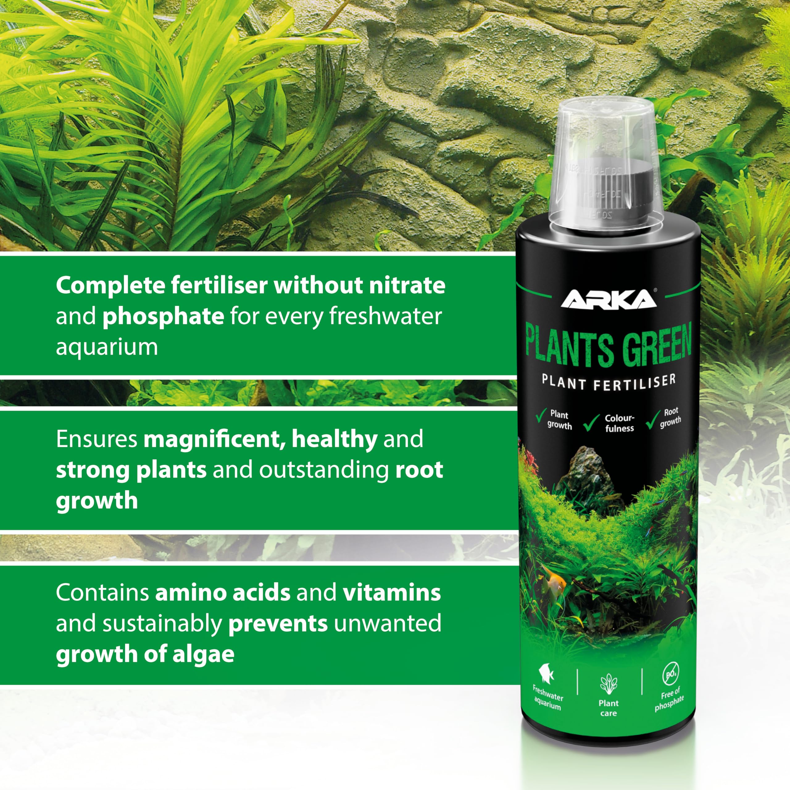 ARKA Plants Green Aquarium Fertiliser - Boosts Health & Colour | 473 ml Liquid 4