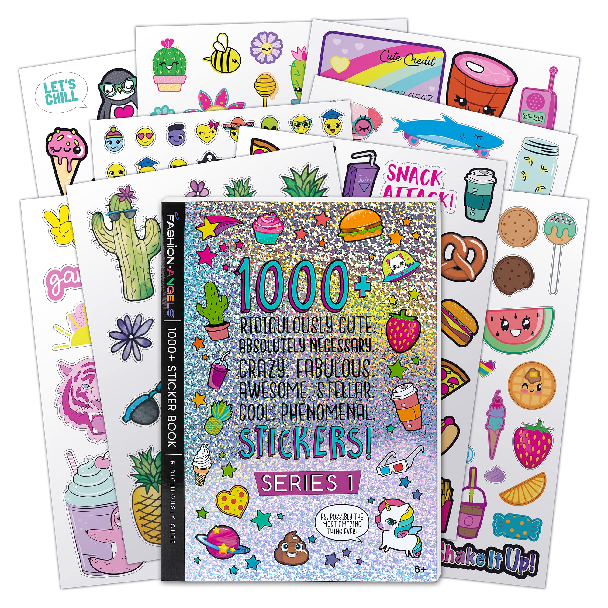 Fashion Angels Basic Fun 1000+ Ridiculously Cute Stickers Book | Paper, Multicoloured