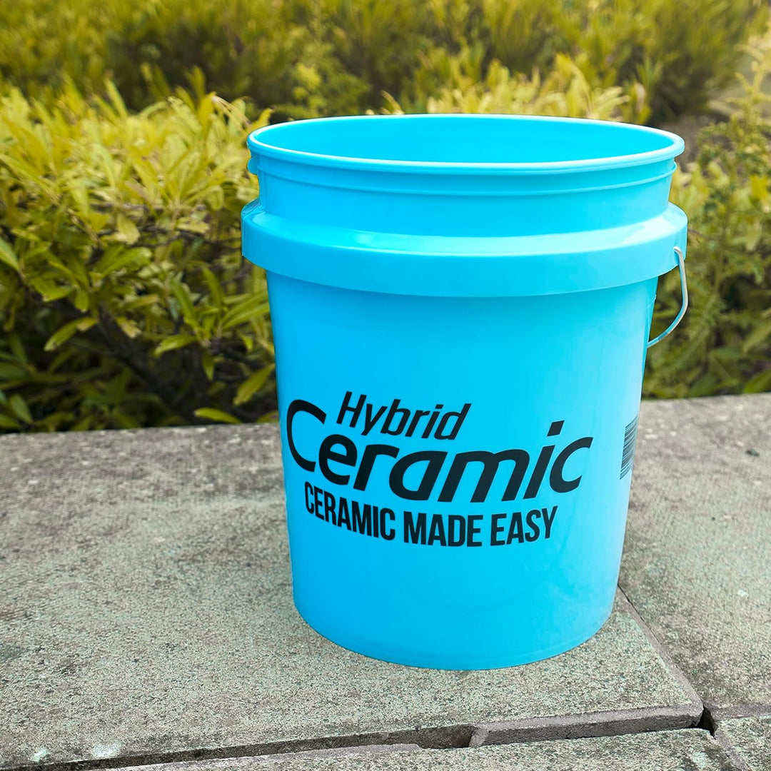 Meguiar's RG206 Blue Hybrid Ceramic Large Car Wash Bucket 5 US Gallon with Grit Guard Compatibility