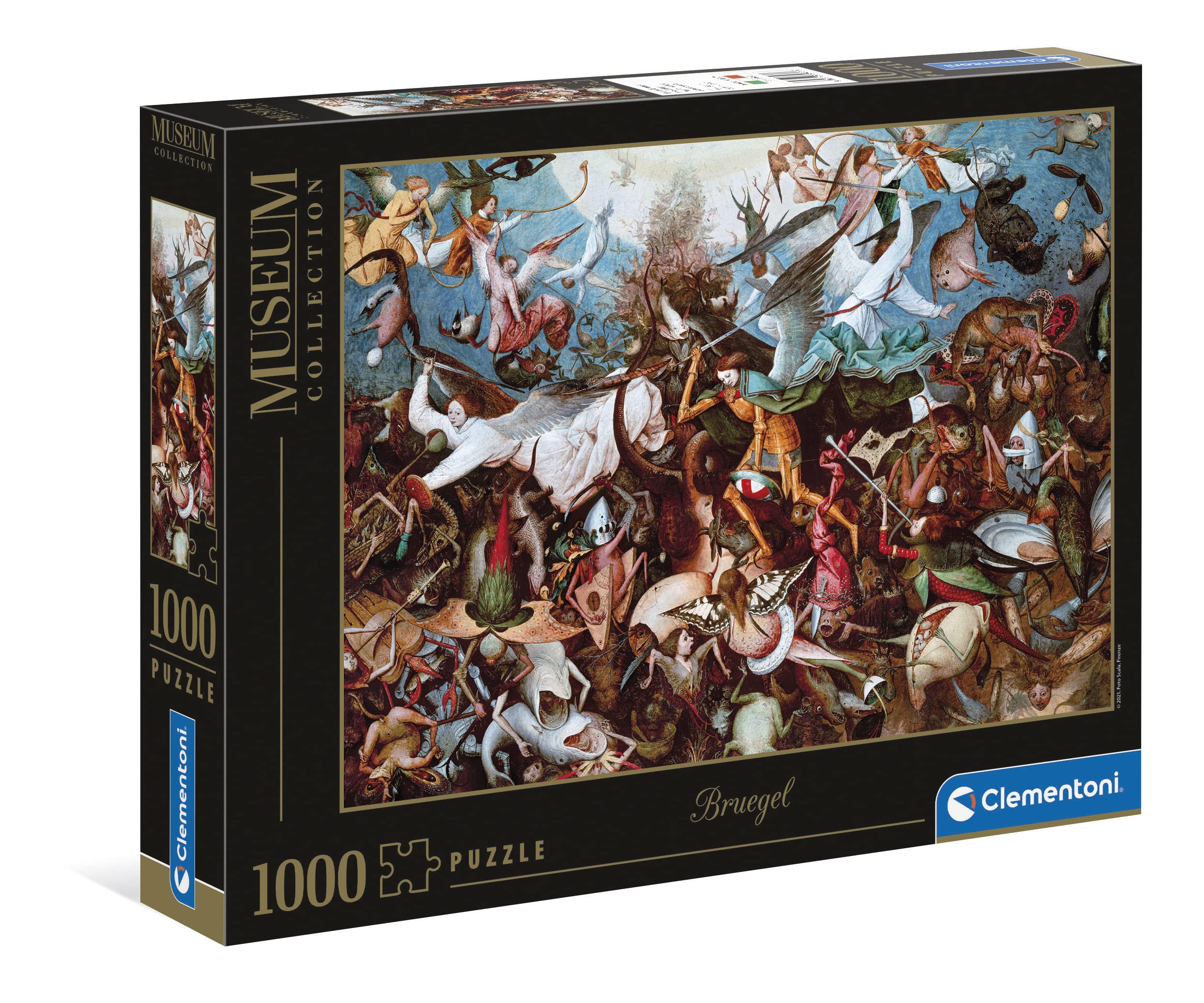 Clementoni 1000-Piece Jigsaw Puzzle - La Caída de los Angeles Rebeldes by Bruegel 6