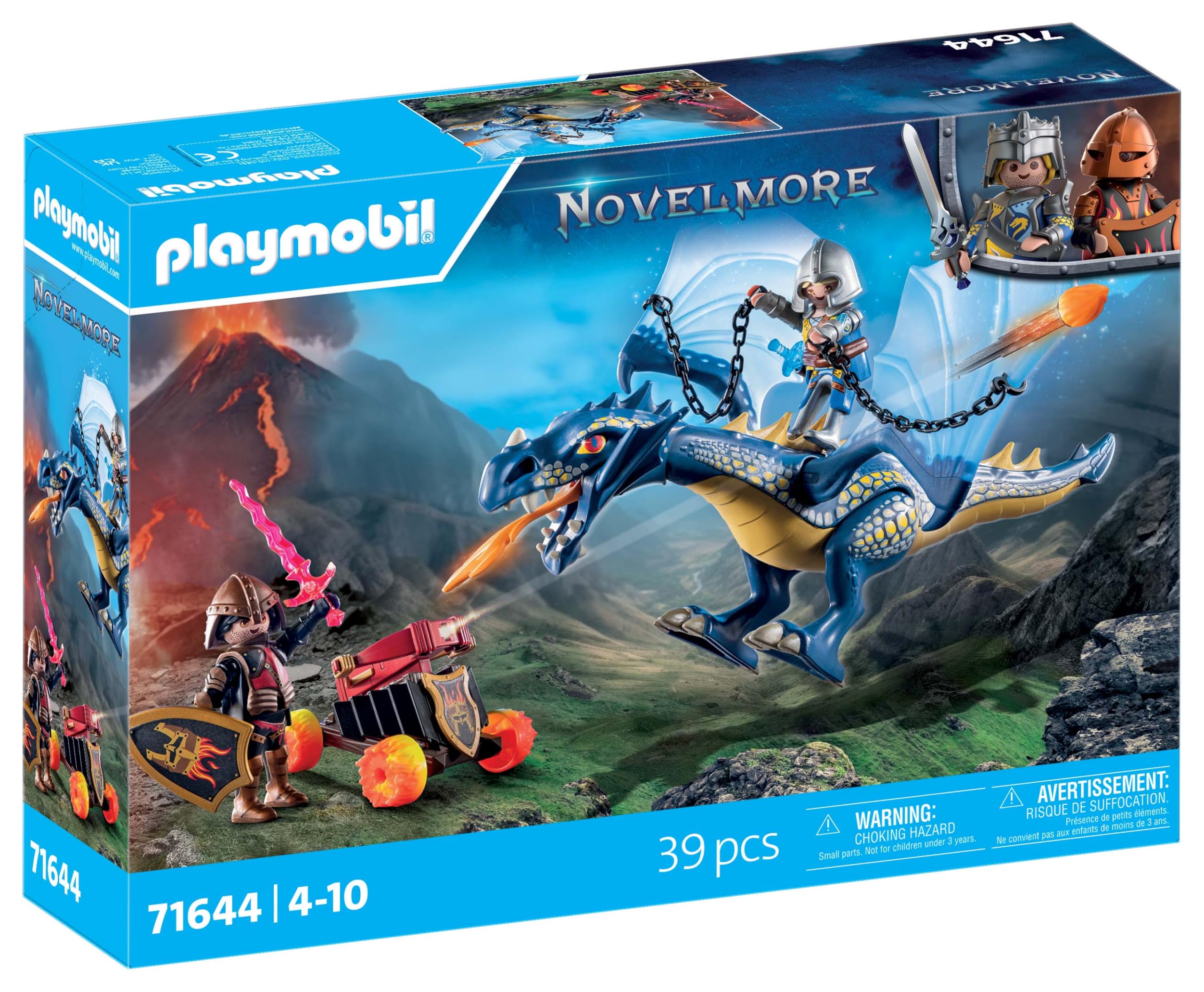 Playmobil 71644 Knights of Novelmore: Dragon Combat Playset - Medieval Castle Adventure with Knight and Dragon, Ages 4+ 6
