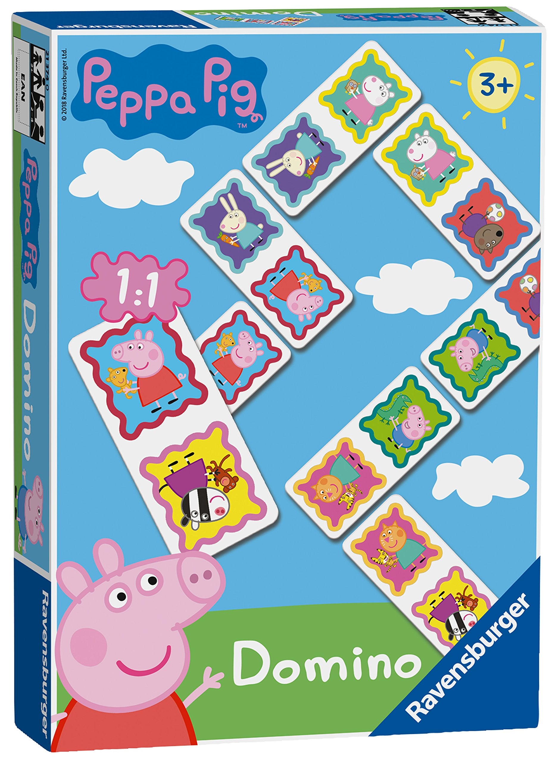 Ravensburger Peppa Pig Dominoes Set - 28 Pieces for Children Age 3+ | Multicolor Cardboard 6