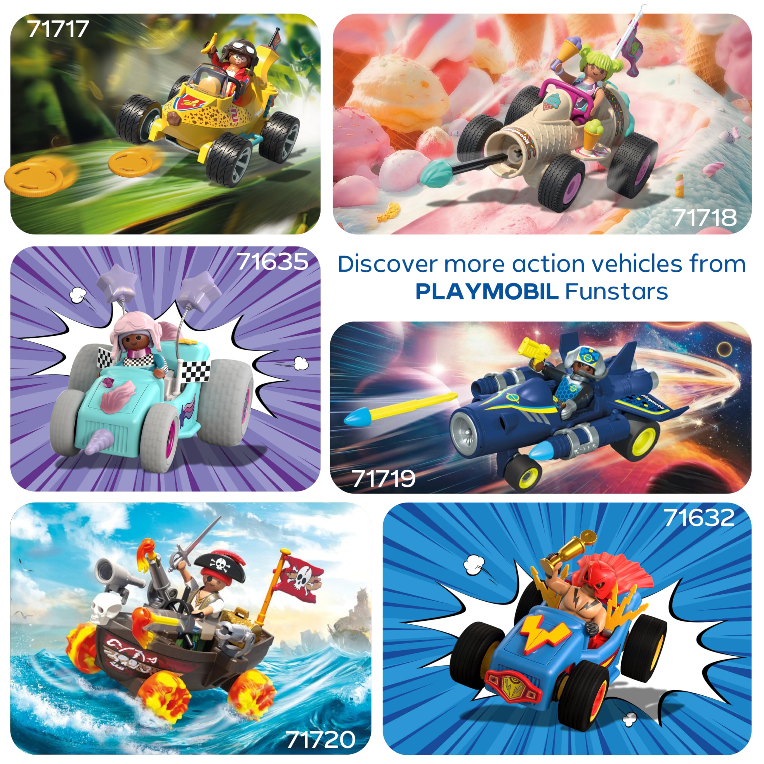 Playmobil Fun Stars Racing Pirate Boat with Pull-Back Motor & Shooting Function | Age 4+ | Model 71720 5