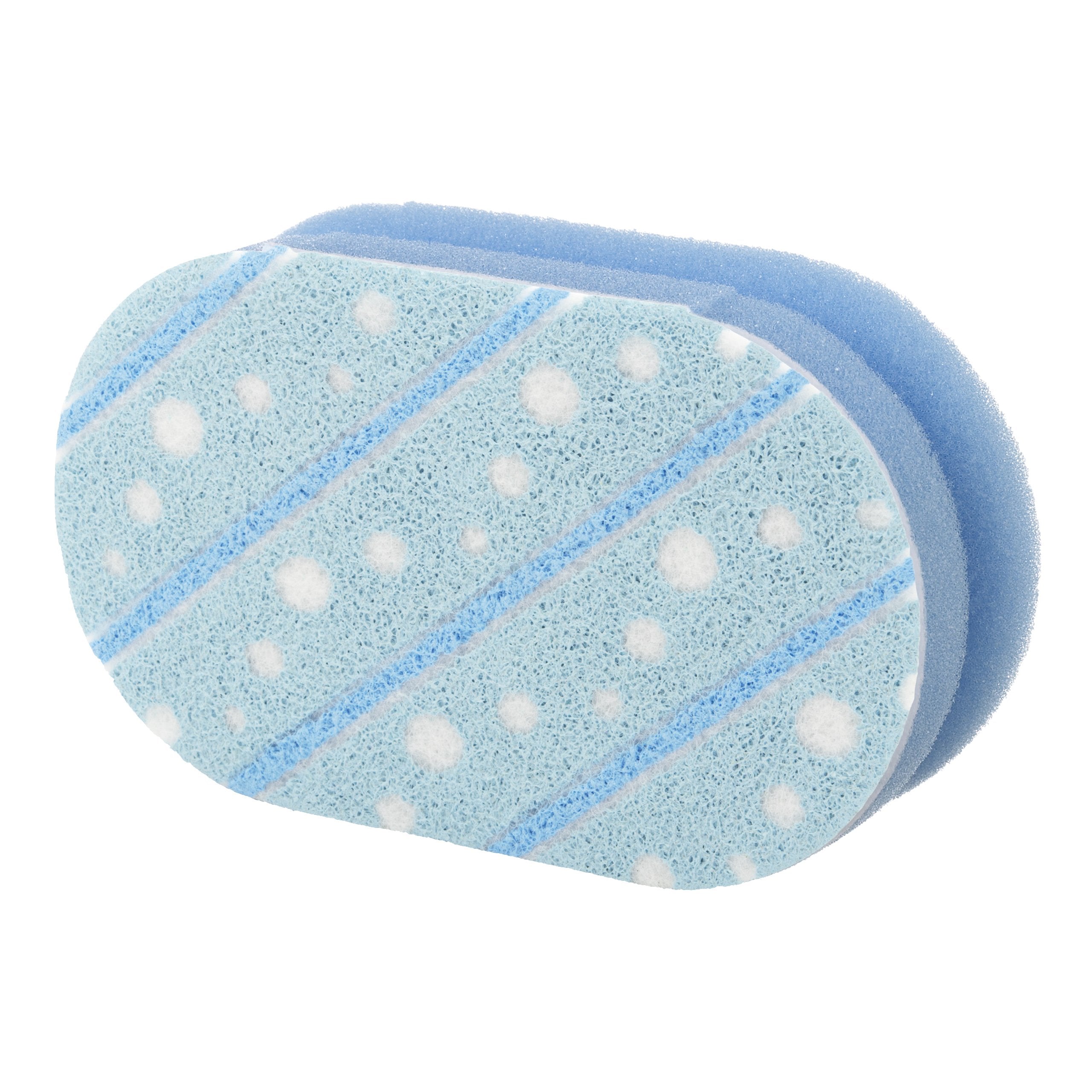 Spontex Bathroom Sponge Scourer - Heavy-Duty Non-Scratch Cleaning Tool for Baths & Showers 4
