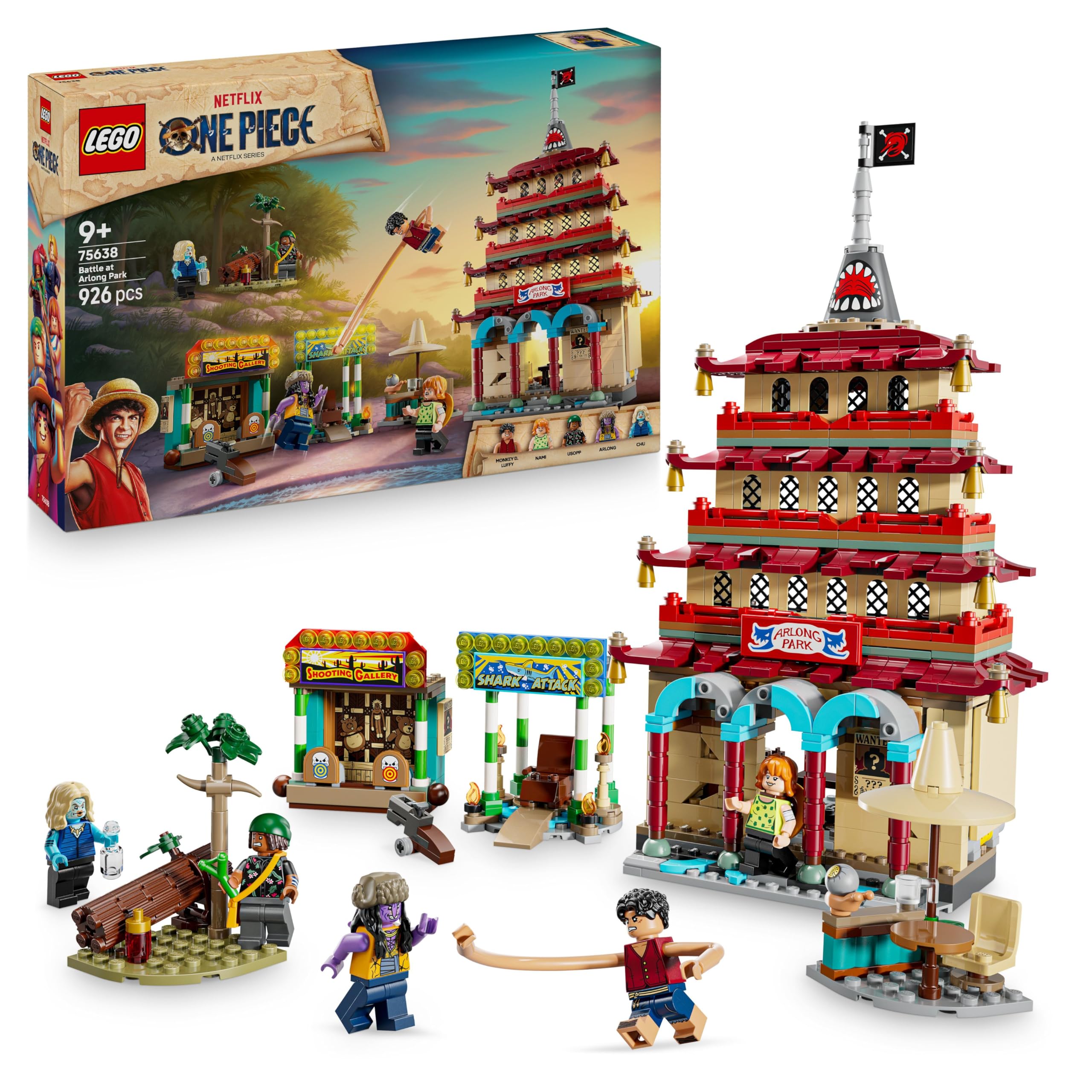 LEGO ONE PIECE Battle at Arlong Park Building Set - 5 Minifigures | Ages 9+ | 75638