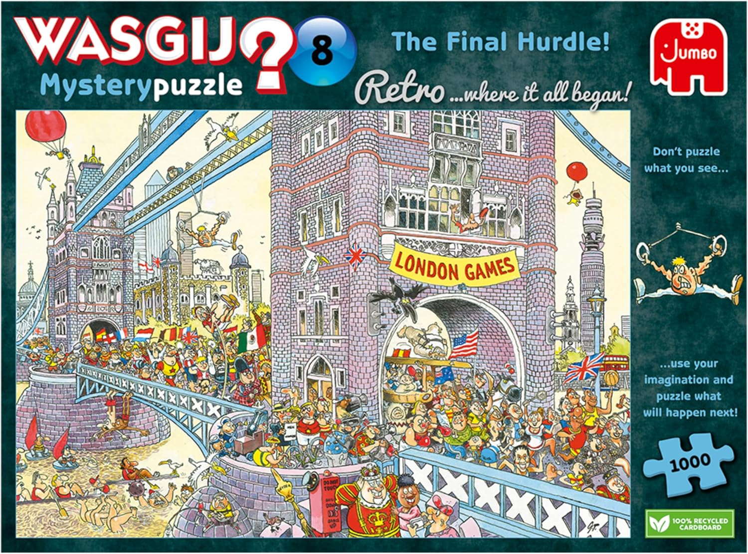 Wasgij Retro Mystery 8 - The Final Hurdle 1000-Piece Jigsaw Puzzle