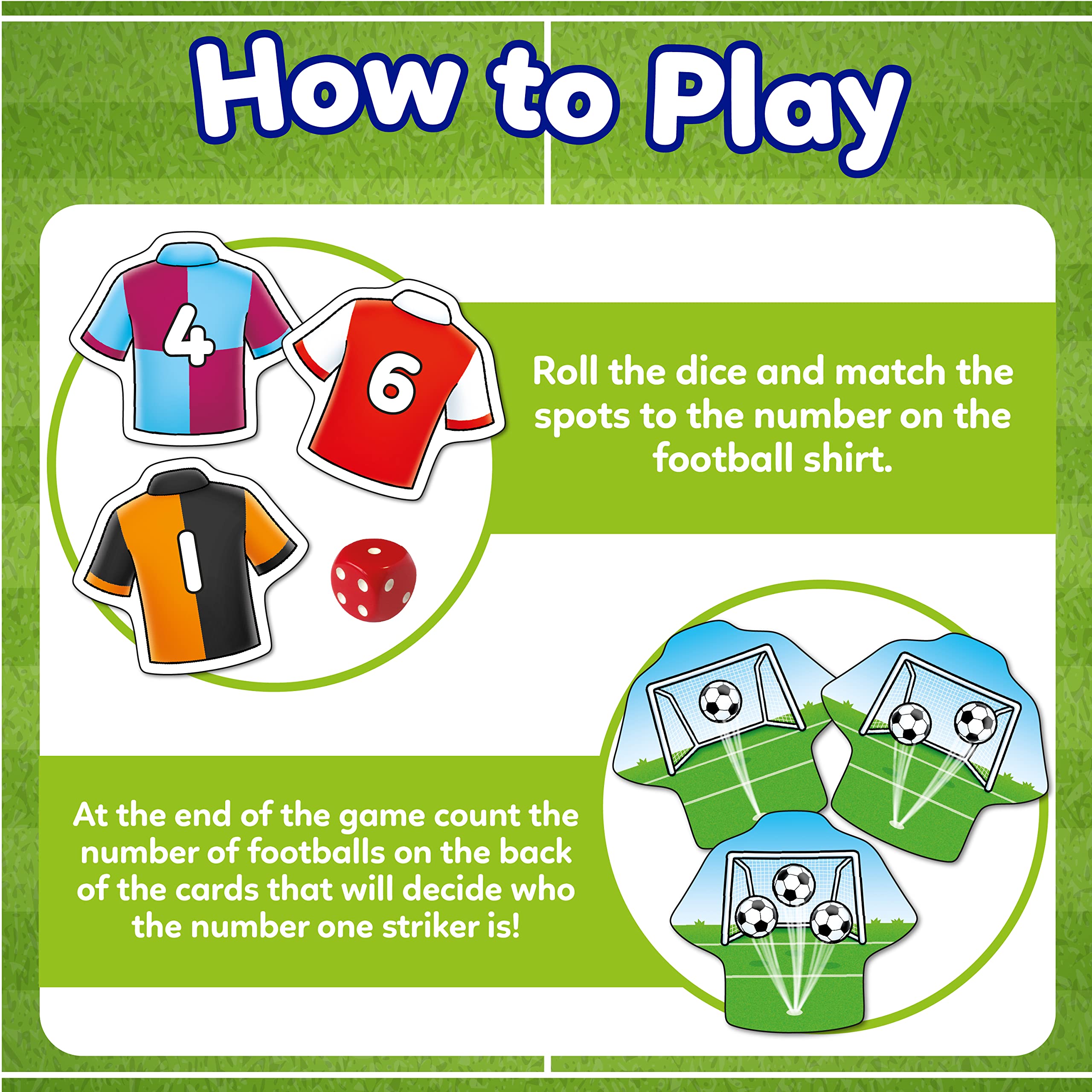 Orchard Toys Penalty Shoot-Out Mini Game - Educational Counting Game for Ages 3+ | 2-4 Players 3