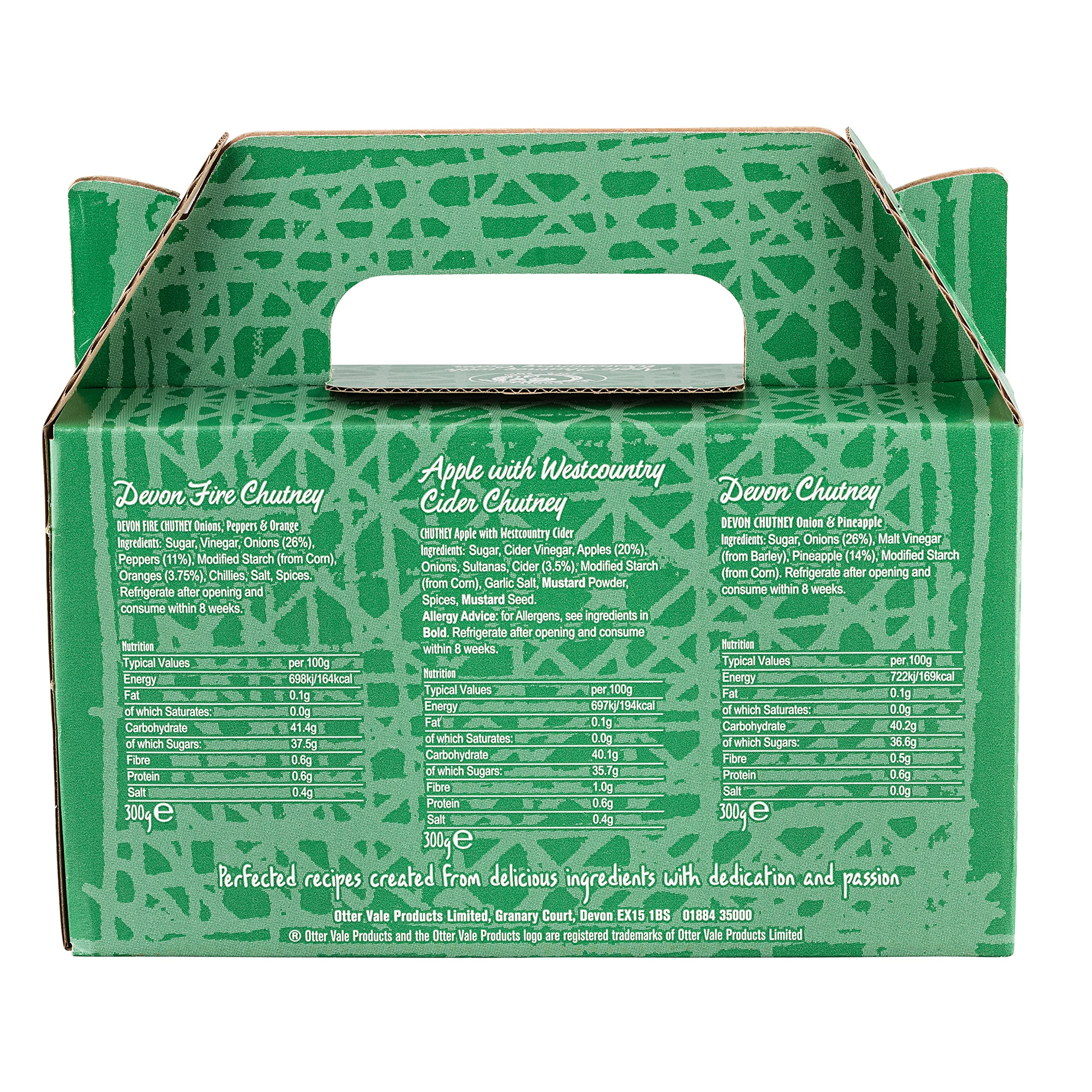 Otter Vale Westcountry Chutney Gift Pack - Three Award-Winning Chutneys 5