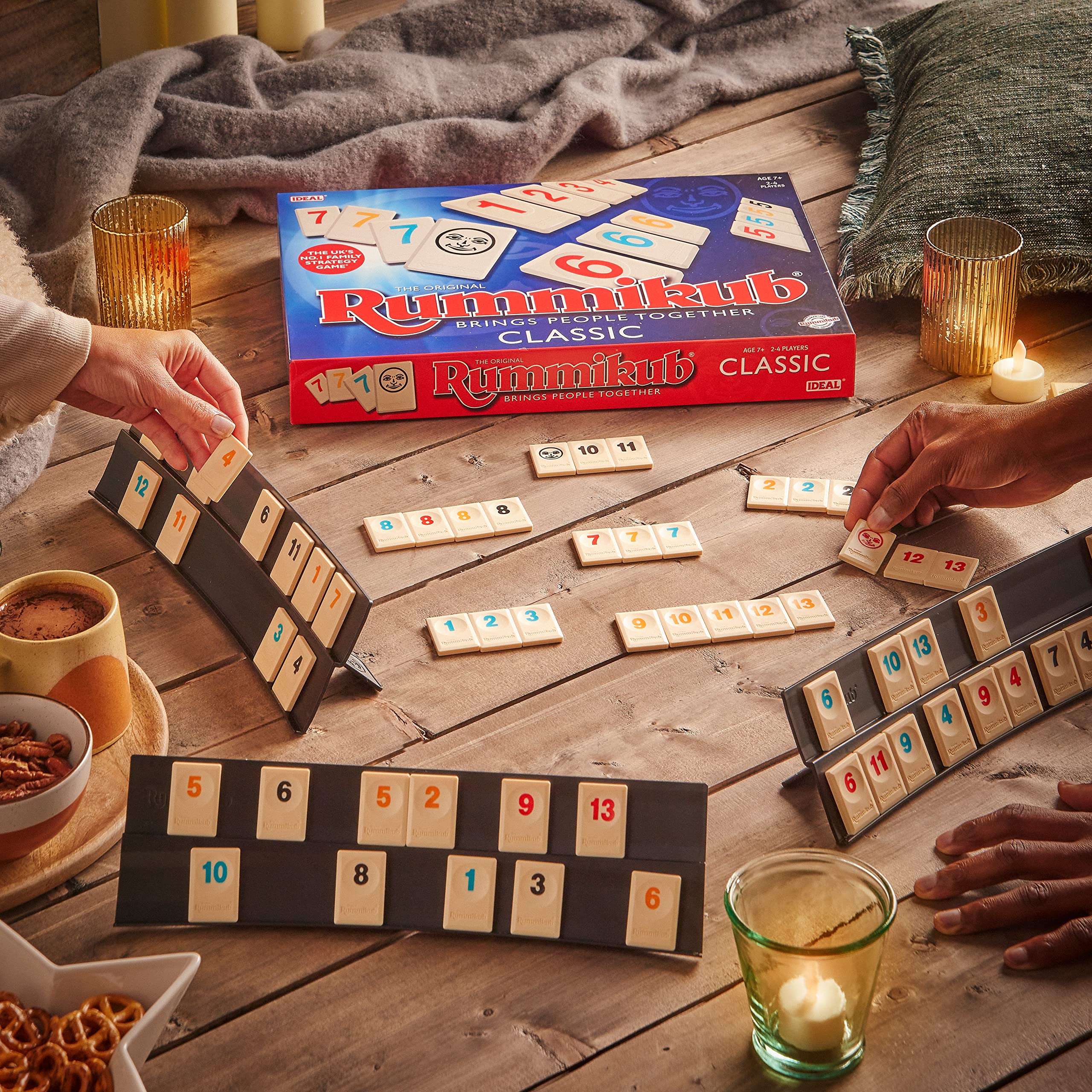 Ideal Rummikub Classic Numbers Strategy Game 4
