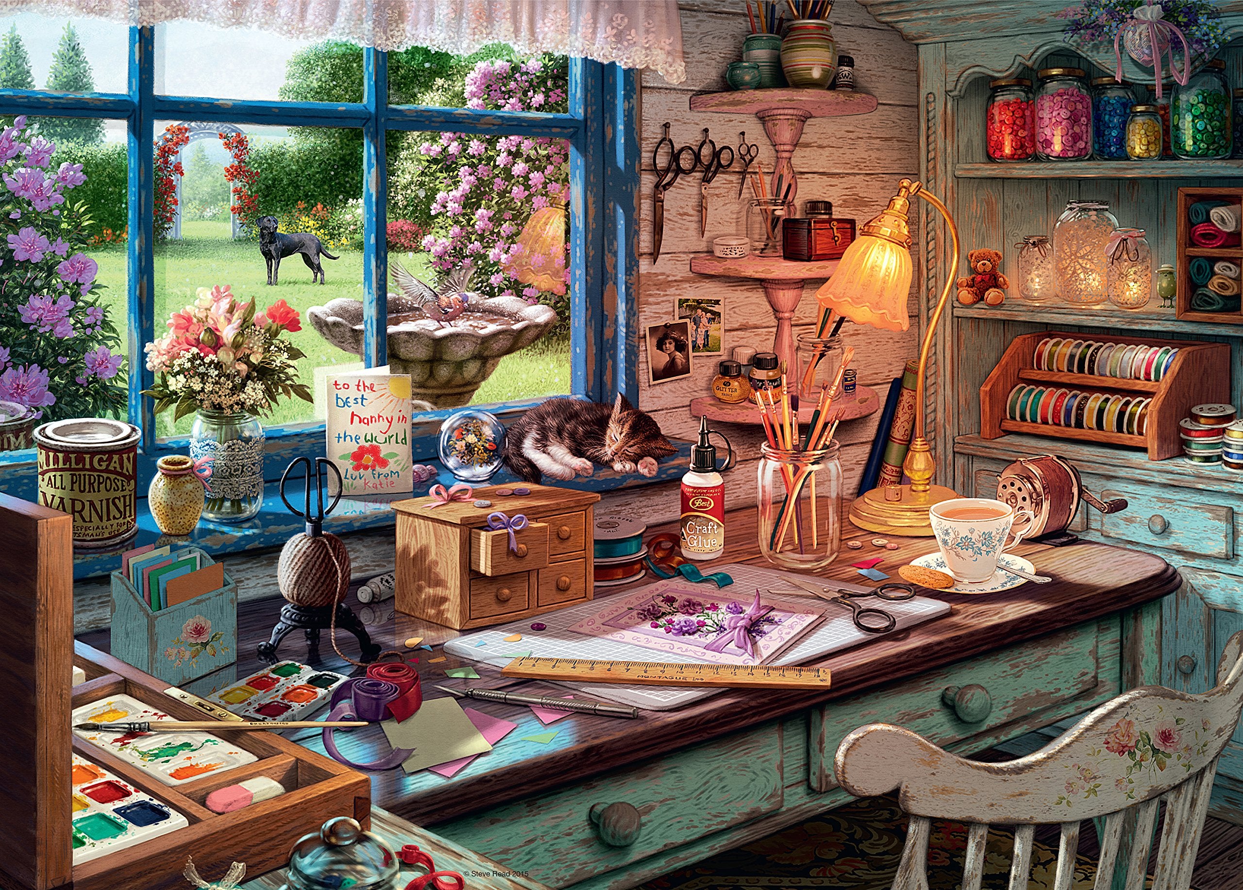 Ravensburger My Haven No. 1 The Craft Shed 1000 Piece Jigsaw Puzzle