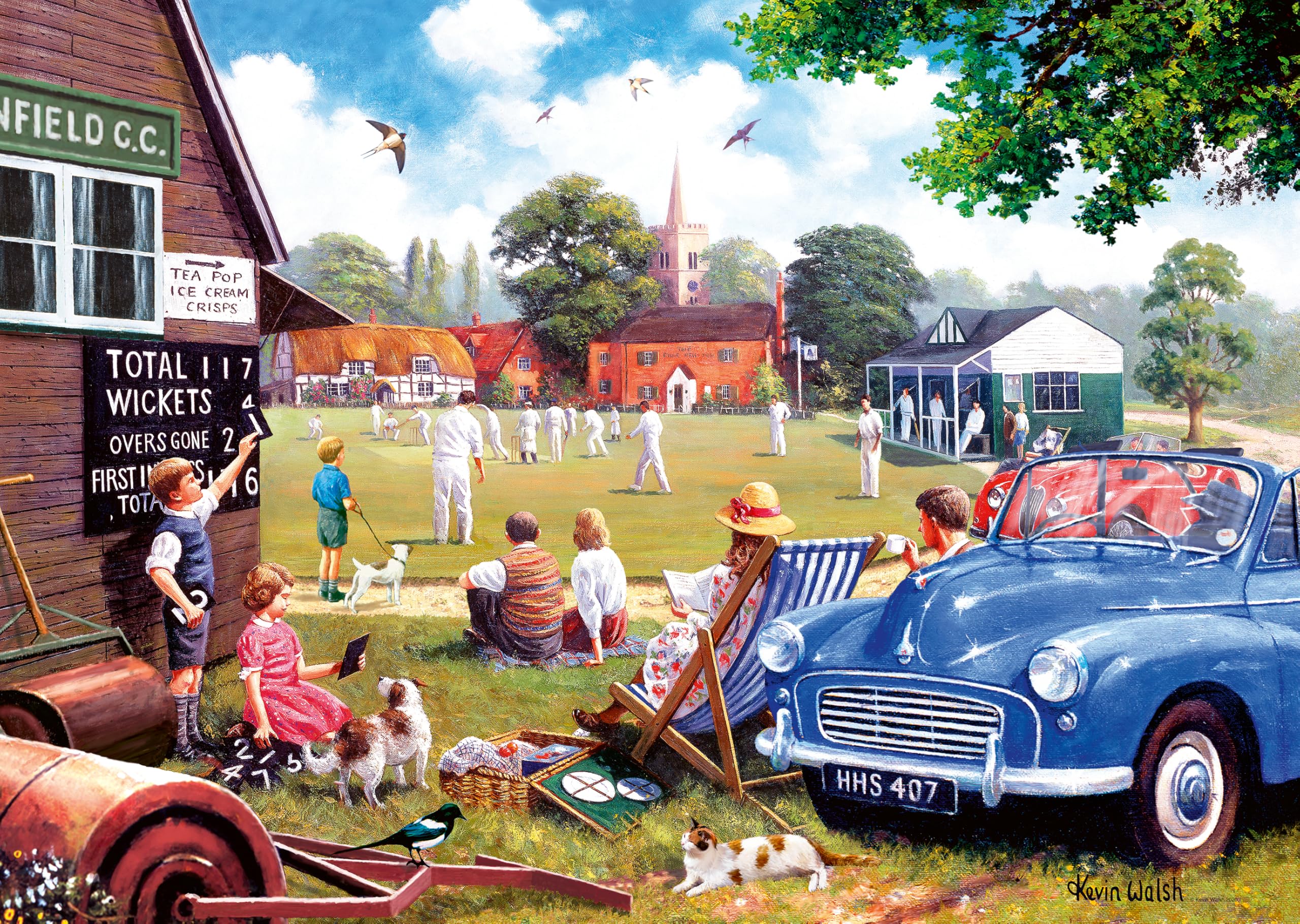 Ravensburger Leisure Days No 4 The Scoreboard End Jigsaw Puzzle - 1000 Pieces | 70 x 50cm