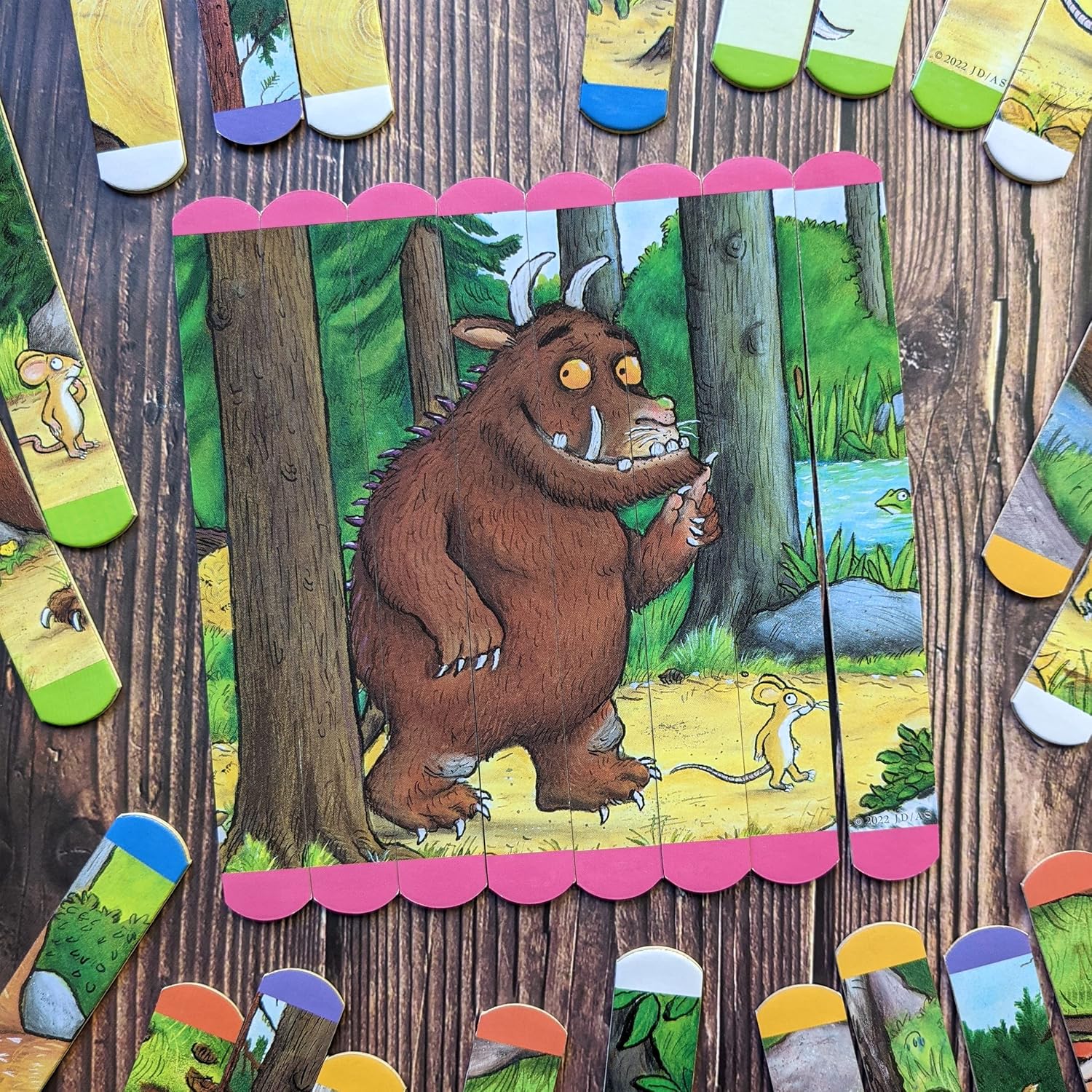 Robert Frederick Gruffalo Lolly Stick Puzzle - 10-Piece Educational Puzzle Set for Toddlers 4