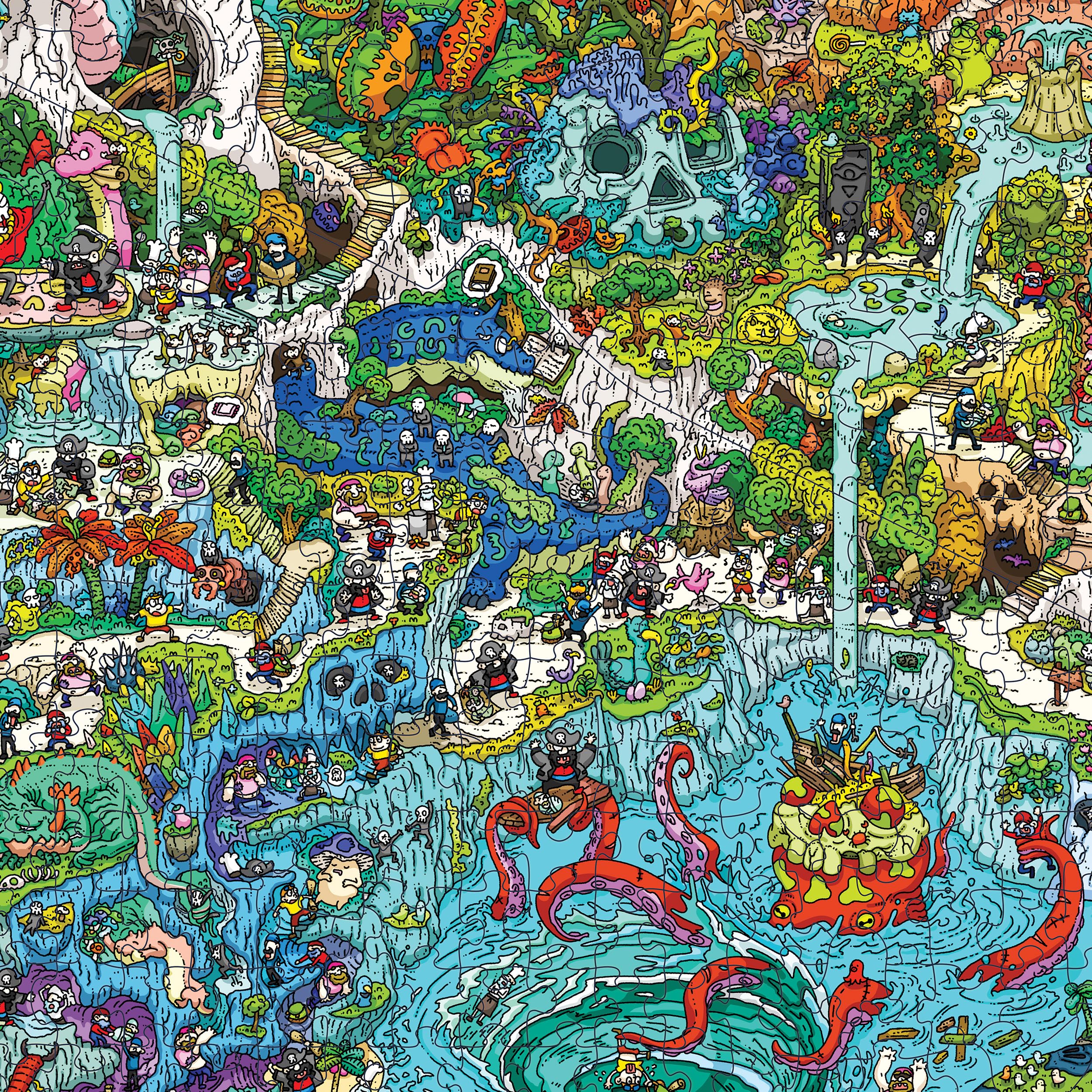 Magic Puzzle Company The Peckish Pirates - 1000-Piece Jigsaw Puzzle 5