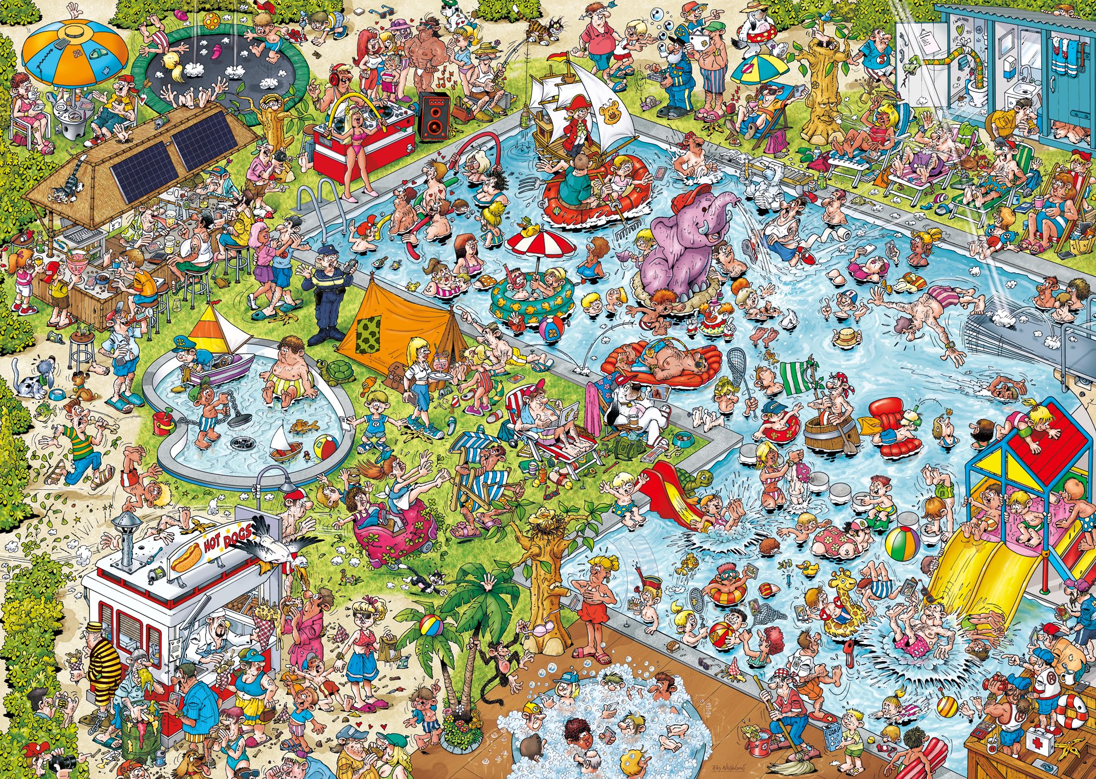 Ravensburger Holiday Resort No. 3 The Pool – 1000 Piece Jigsaw Puzzle | Ray 1