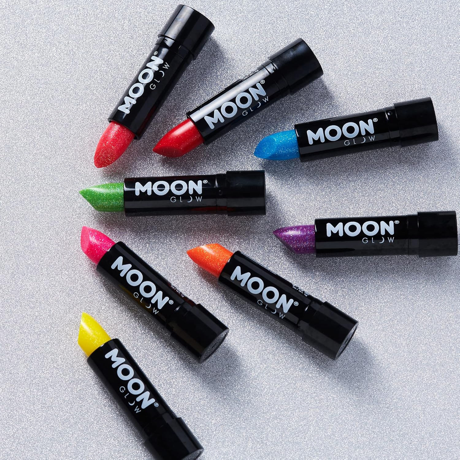 Moon Glow - Neon UV Glitter Lipstick (19g) - Purple 6