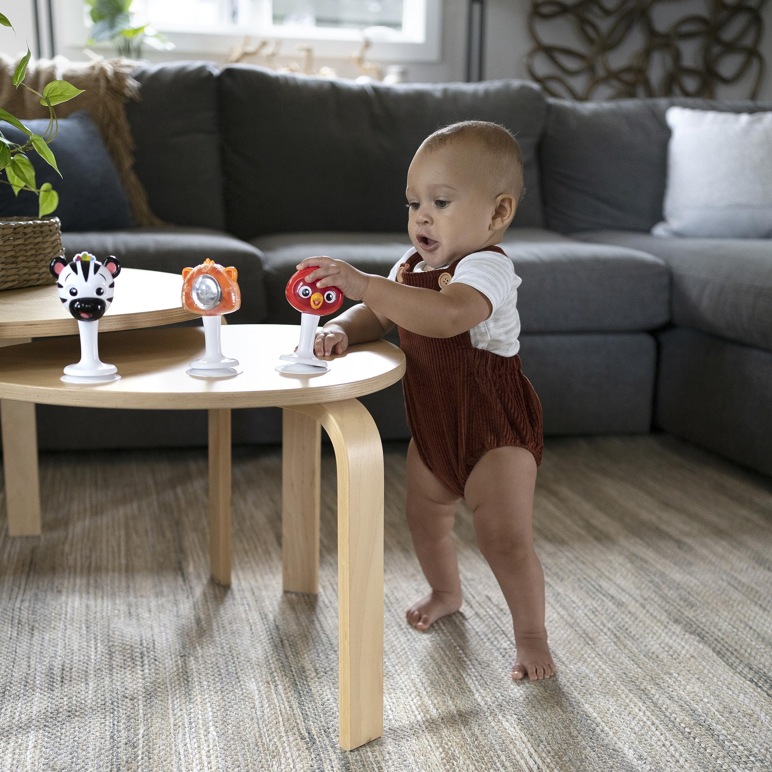 Baby Einstein Rattle & Jingle Trio - Suction Cup High Chair Toys for 3 Months+ 9
