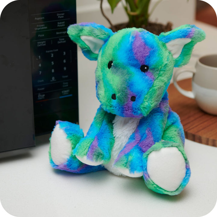 Warmies 13'' Rainbow Dragon - Fully Heatable Cuddly Toy scented with French Lavender