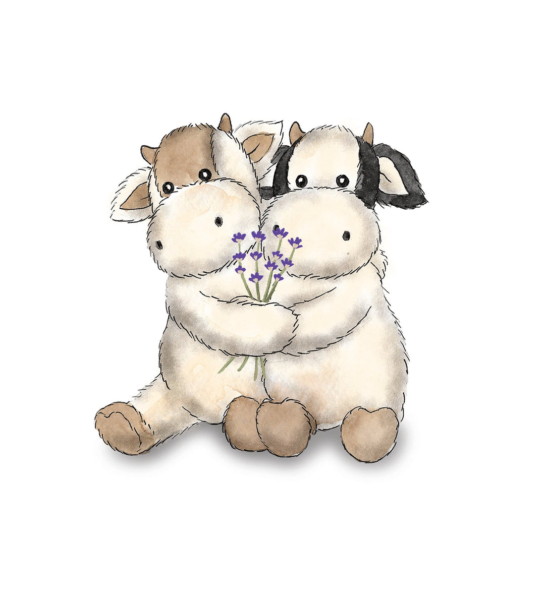 Warmies 9'' Warm Hugs Cows - Fully Heatable Soft Toy Scented with French Lavender