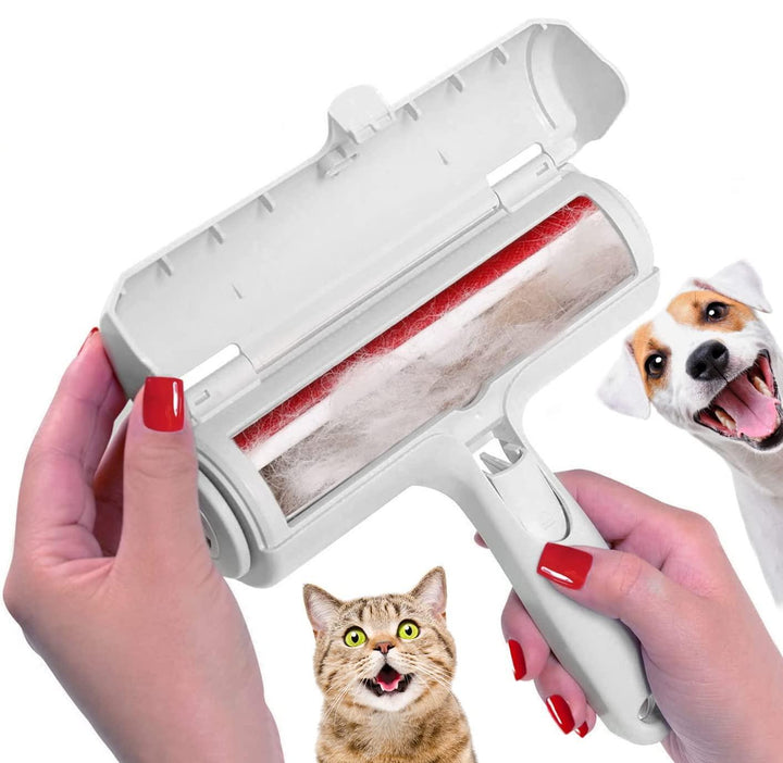 Pet Hair Remover Roller with Self-Cleaning Base - Efficient Dog & Cat Fur Removal Tool for Furniture