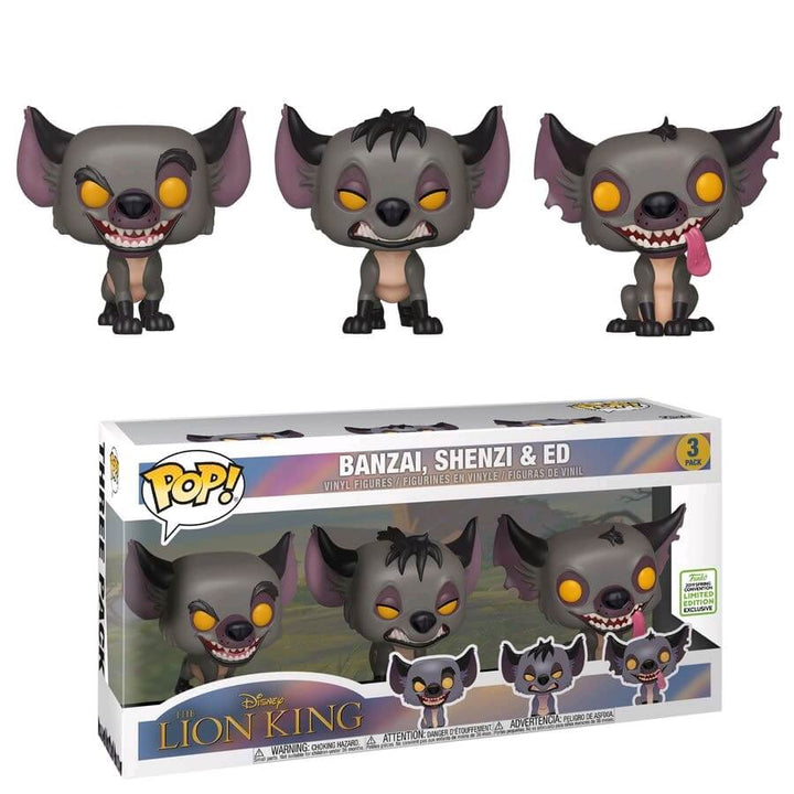 Hienas del Rey León de Disney (Banzai, Shenzi y Ed) Funko 36410 Pop! Vinyl