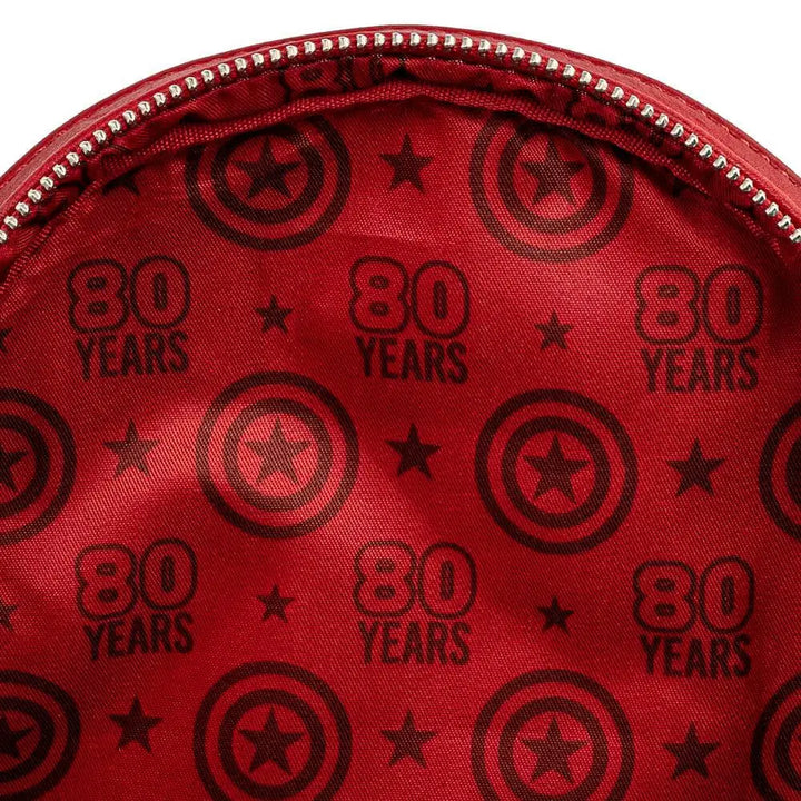 Loungefly Captain America 80th Anniversary Floral Shield Mini Backpack - Marvel