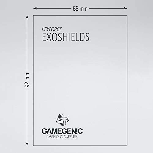 GAMEGEN!C- Matte KeyForge Exoshields Clear 66 x 92 mm (40), Colour (GGS10070ML)