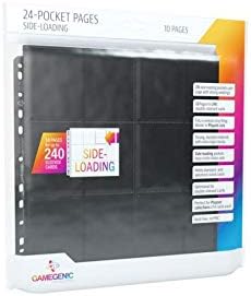 Gamegenic Sideloading 24-Pocket Pages - Heavy-Duty Card Protection for TCGs, Ages 8+</TITLE>