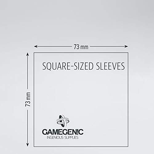 GAMEGEN!C- Matte Square-Sized Sleeves 73x73mm (50), Clear Color (GGS10061ML)