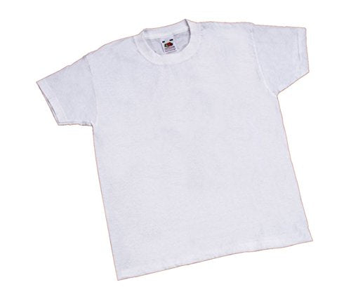 Vinco Vinco42115 White Children's Blank T-Shirt, 122-128 cm, Multi-Color