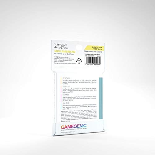 GAMEGEN!C - Prime Mini American-Sized Sleeves 44 x 67 mm (50), Colour Clear (GGS10052ML)