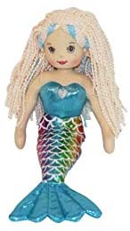 AB Gee C7046 Muñeca de trapo Lucy Mermaid, Azul, 45 cm