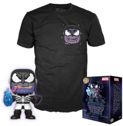 Funko 45460 POP and Tee: Marvel - Venomized Thanos - Small,Multicolor