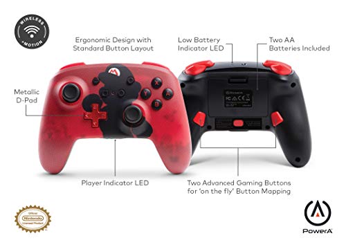 PowerA Enhanced Wireless Controller - Mario Silhouette - Nintendo Switch